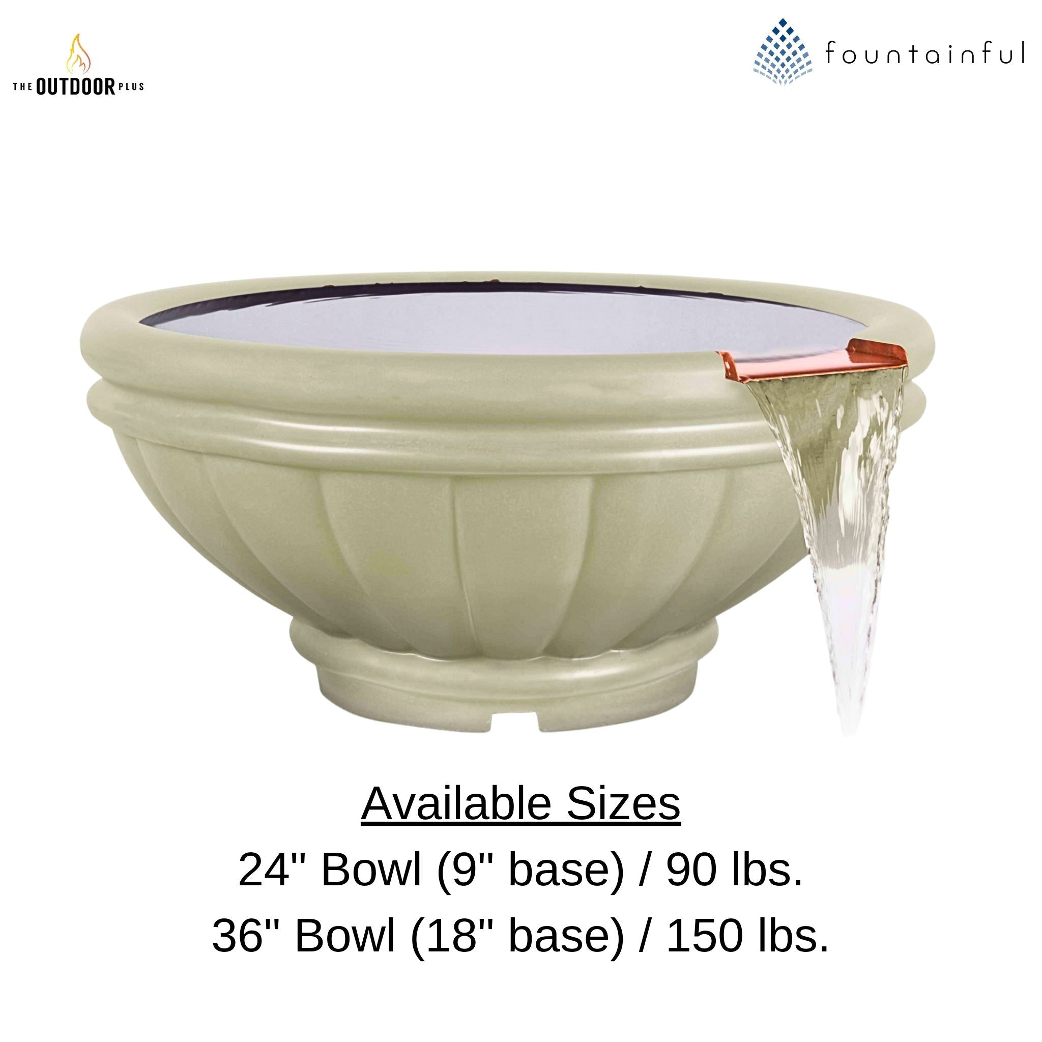 "Roma" Concrete Water Bowl - The Outdoor Plus