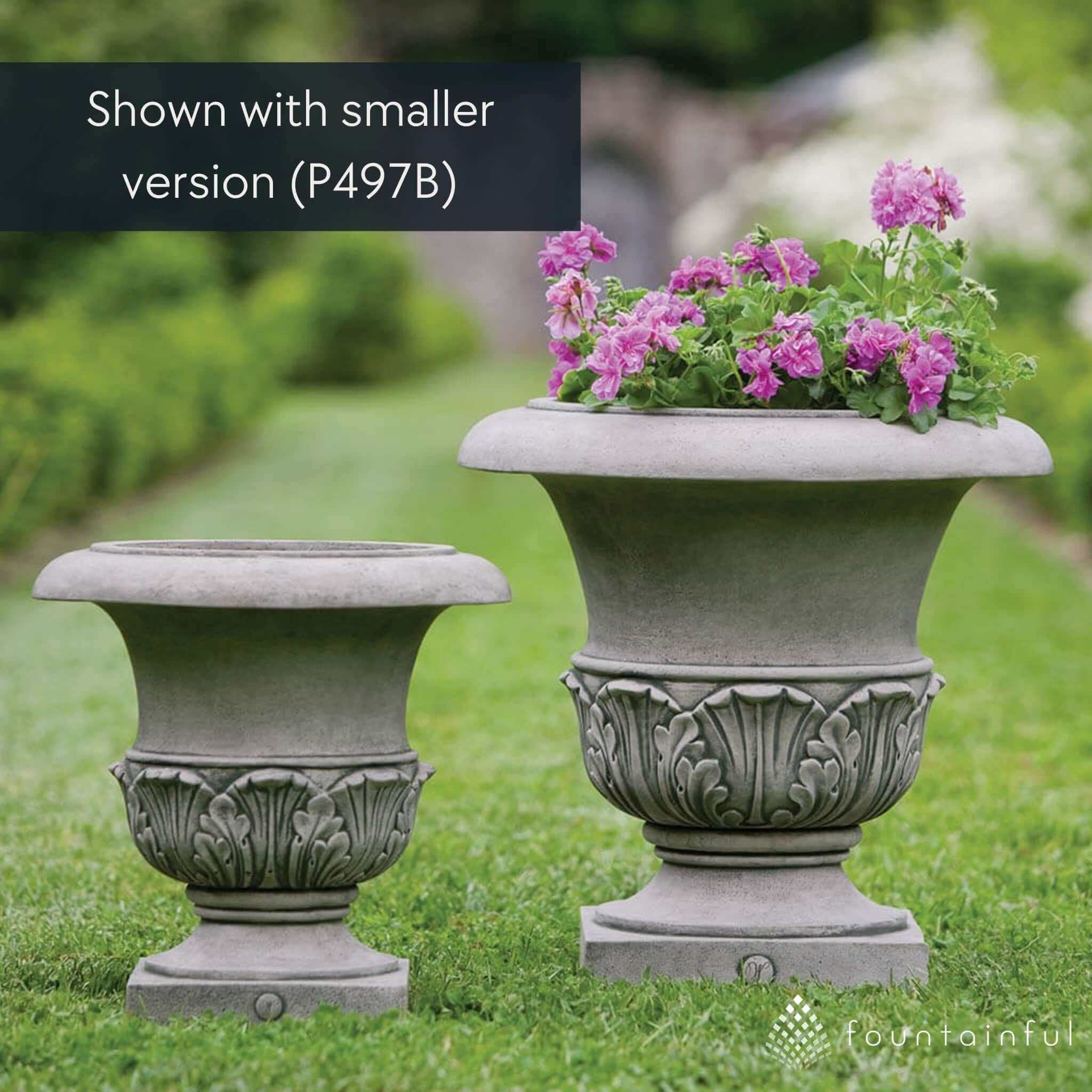 Williamsburg Acanthus Large Concrete Planter - Campania #P497A