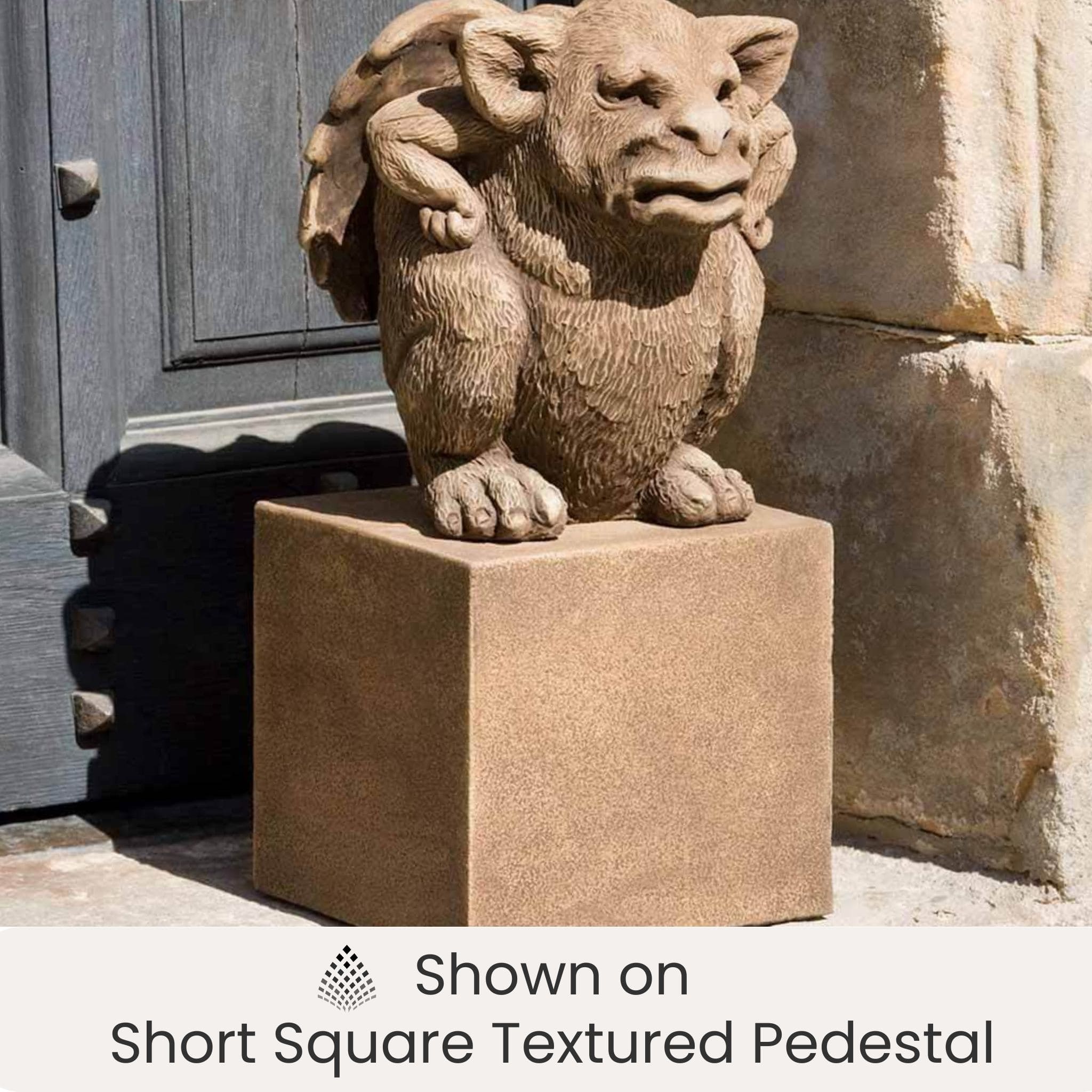 Tude Gargoyle Concrete Garden Statue - Campania #S-300