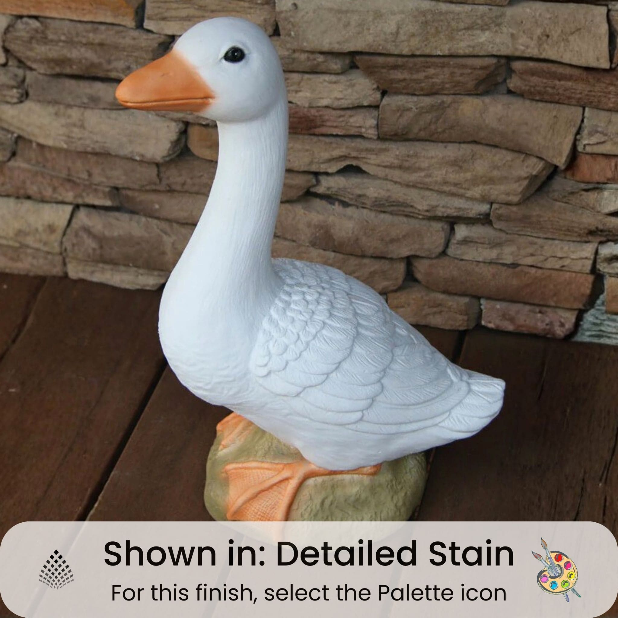 Geese Set Concrete Garden Statues - Massarellis #2825