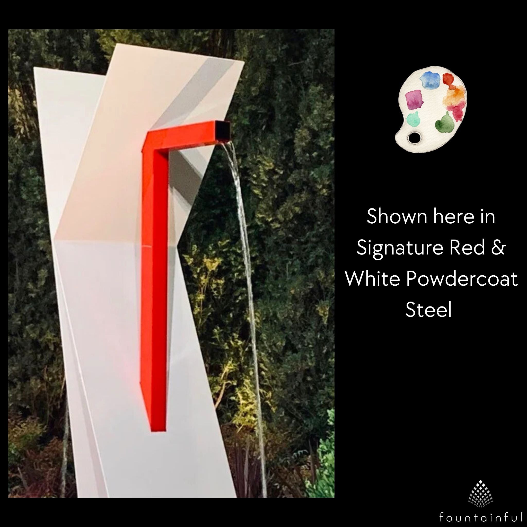 K1 Modern Fountain in Steel