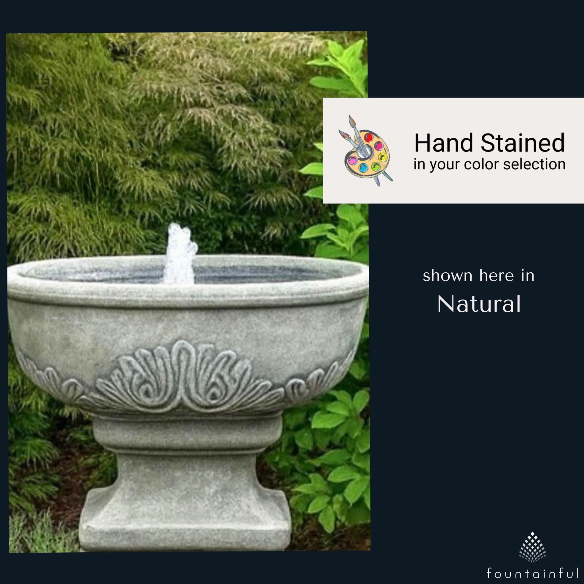 Mandalay Concrete Bubbler Fountain - Fiore #2146FM