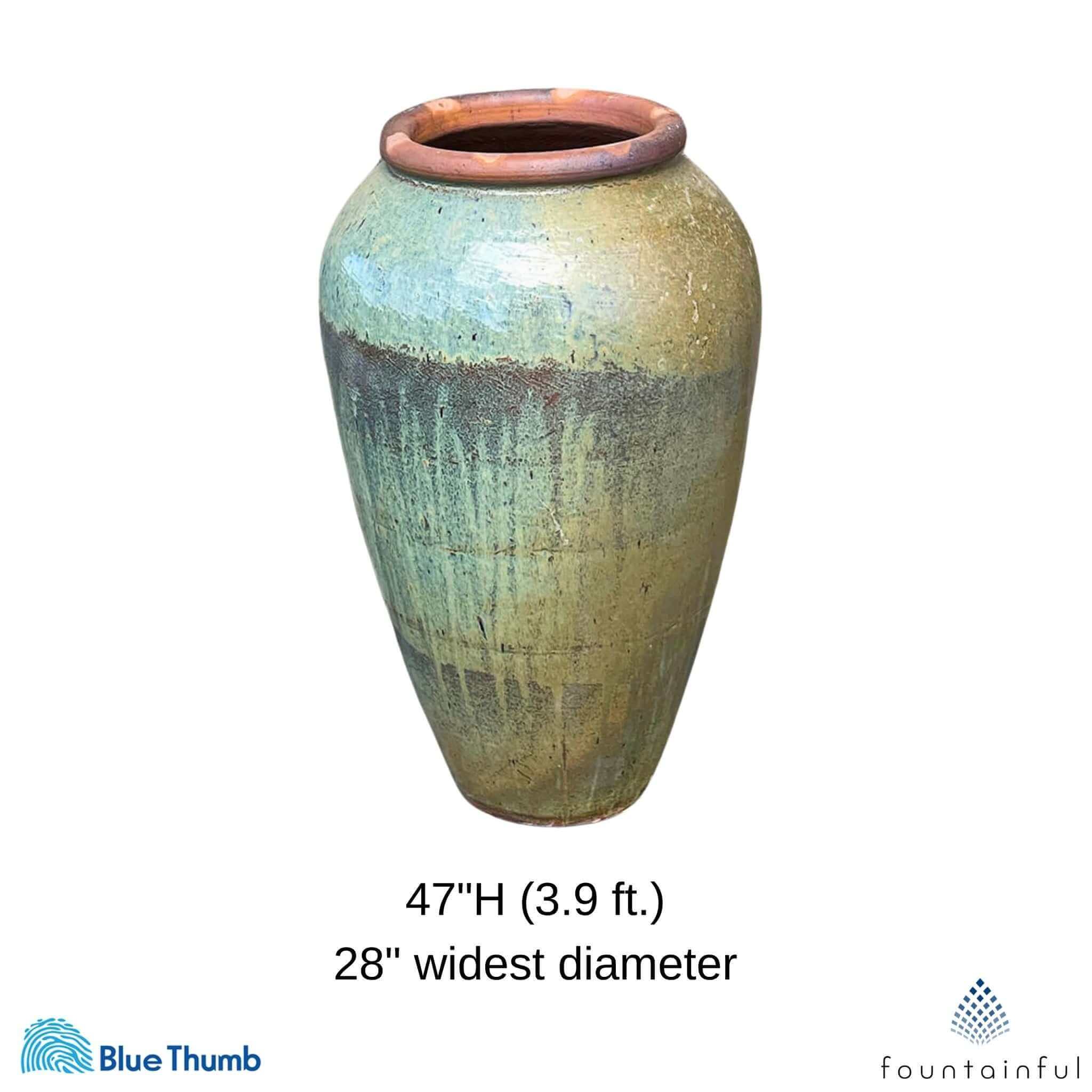 47" Tuscany Vase "Sand Dune" Water Fountain - Complete Kit - Blue Thumb