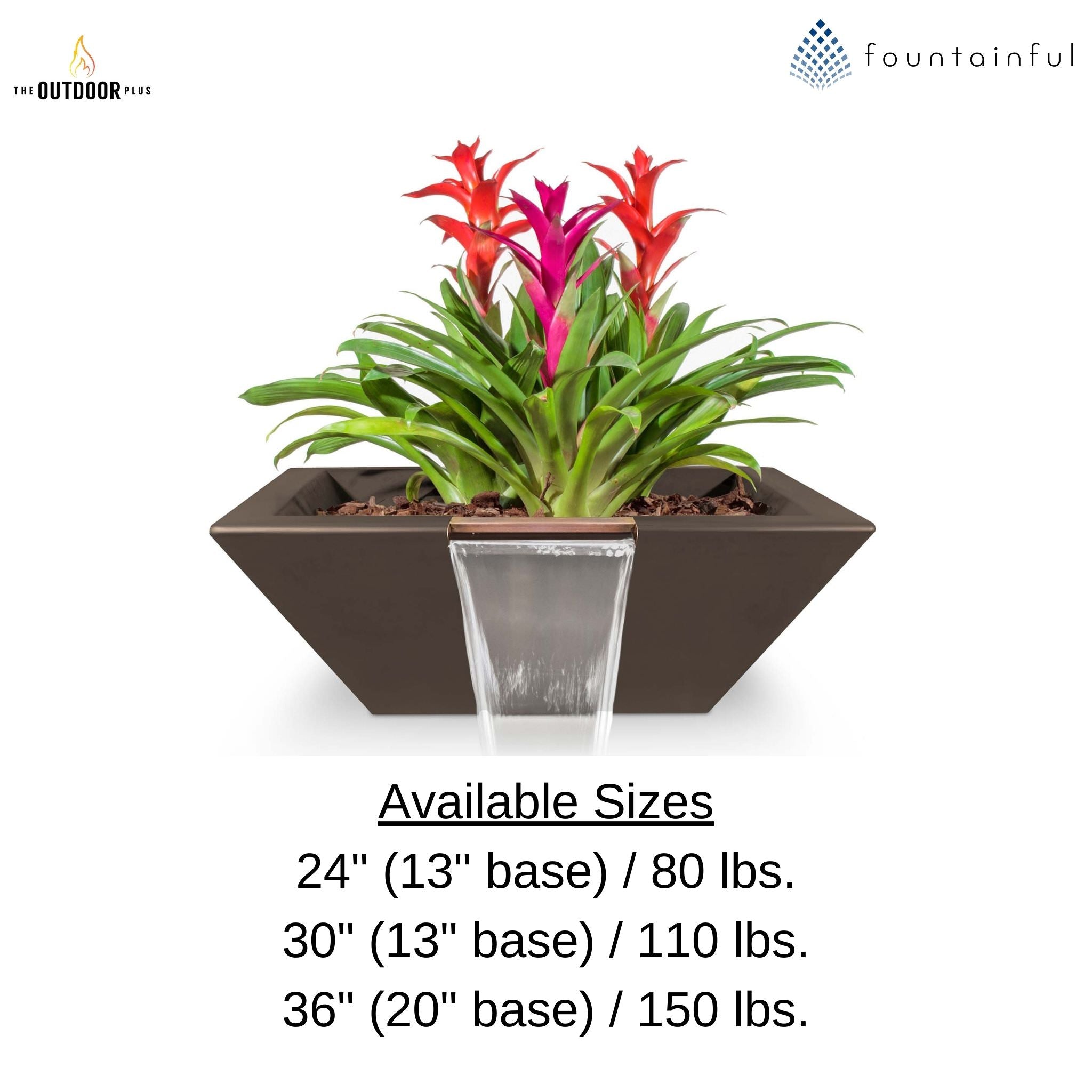 "Maya" Concrete Planter & Water Bowl - The Outdoor Plus