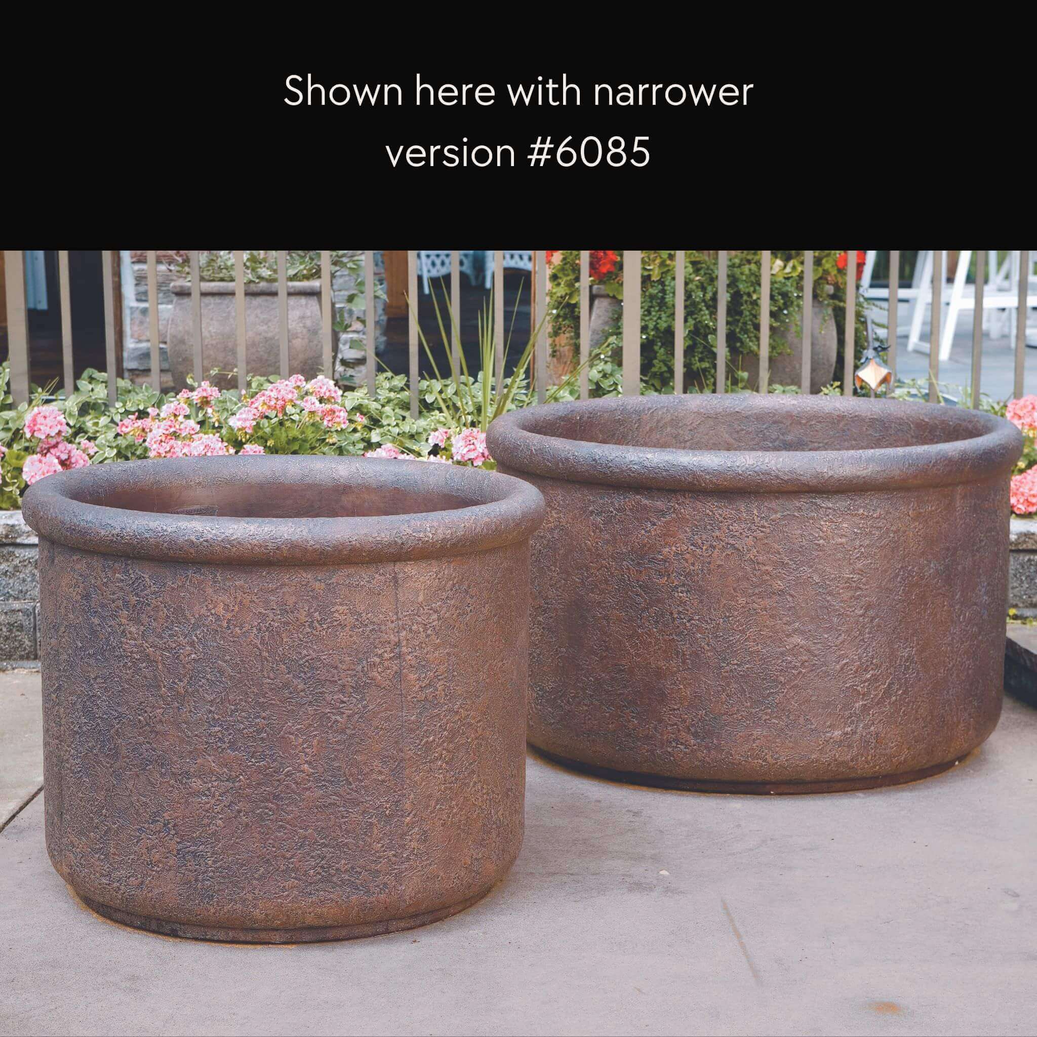 Urban 48" Round Concrete Planter - Massarellis #6065