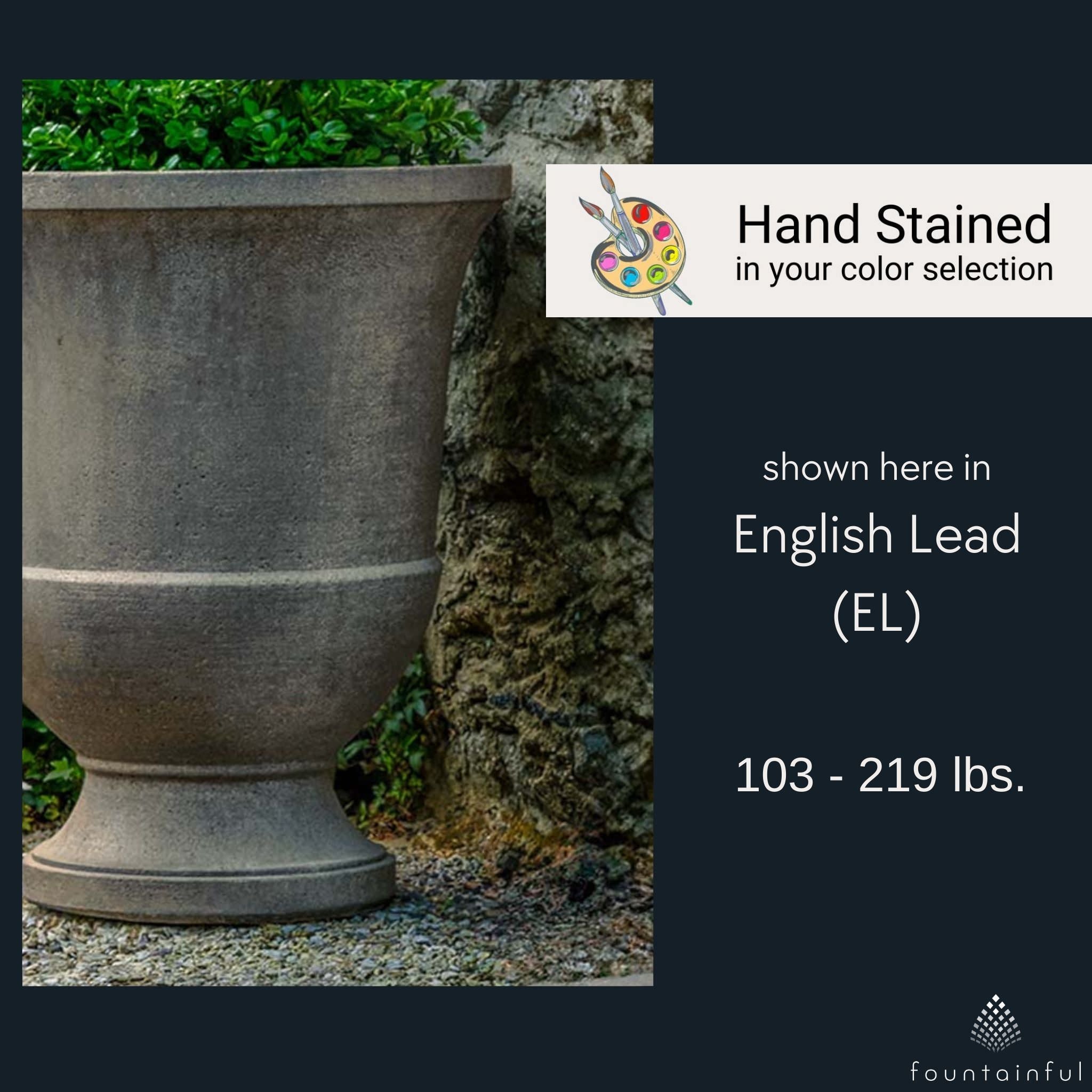 Textured Pascal Urn Planters - Campania