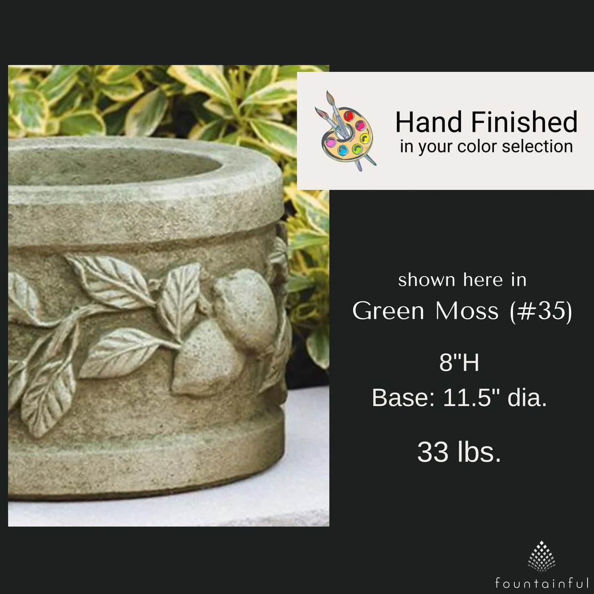 Limone Round & Square Concrete Planters - Massarellis