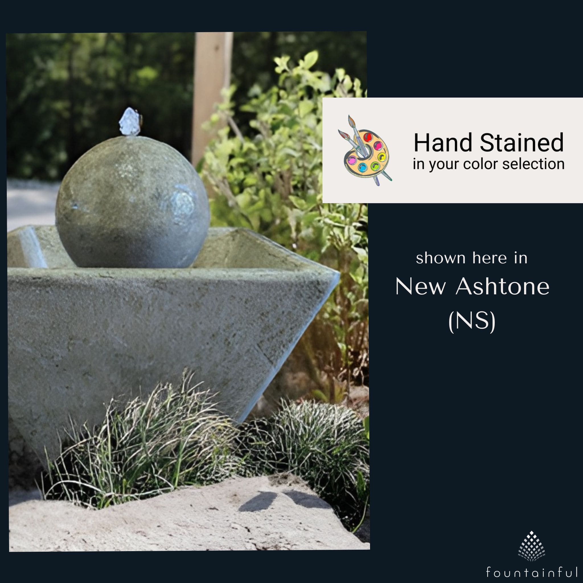 Cubis Concrete Fountain - Fiore #2126F