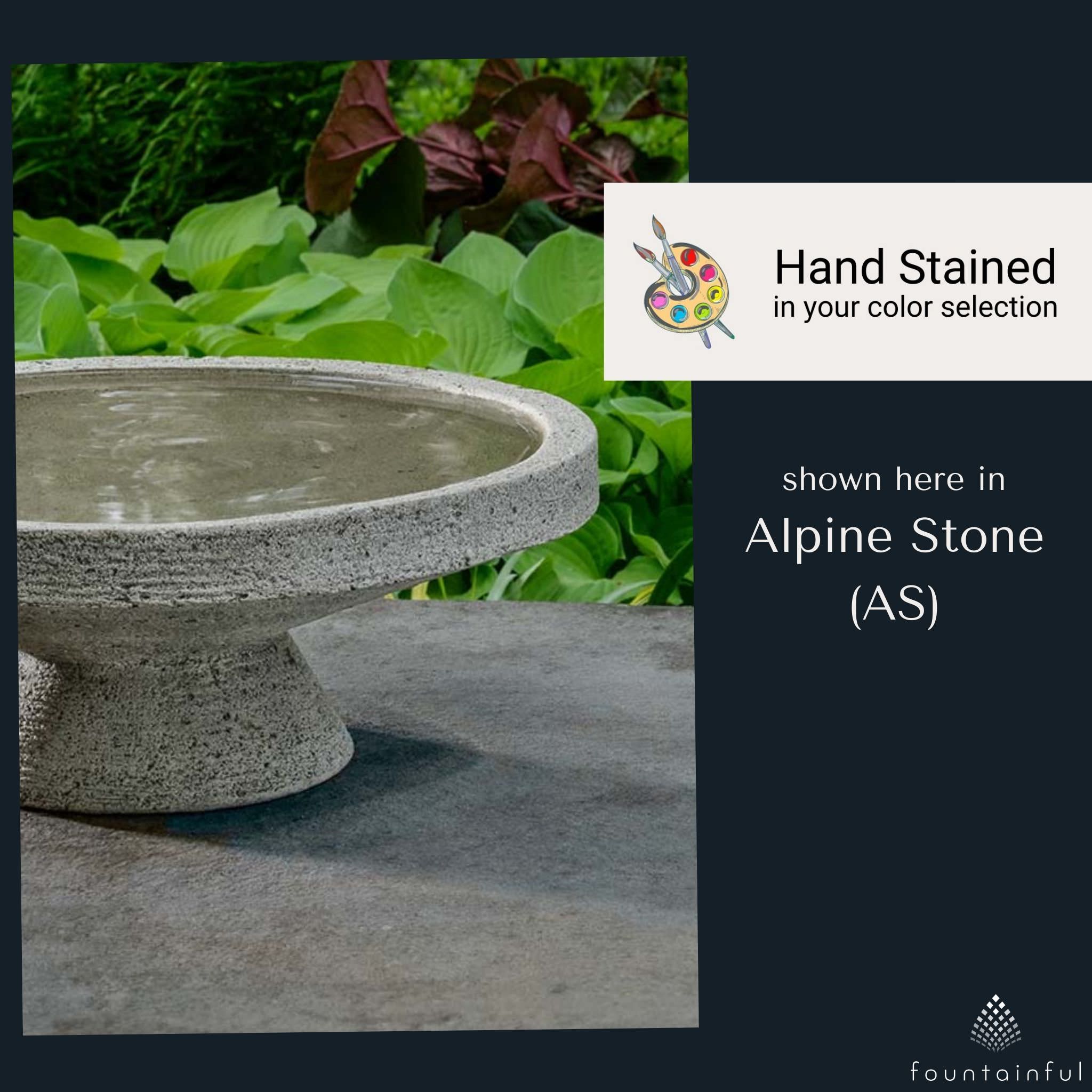 Roxie Concrete Bird Bath - Campania #B205