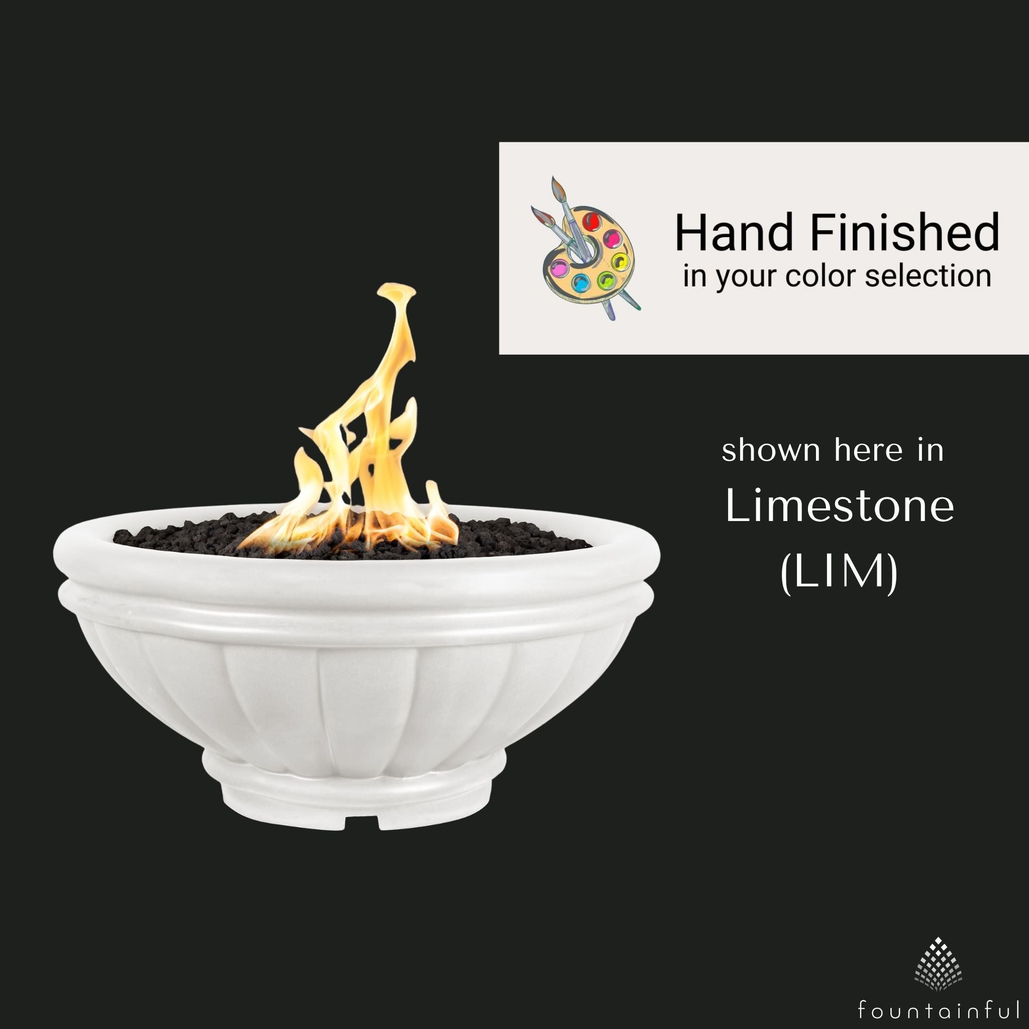 Roma Concrete Fire Bowl - The Outdoor Plus