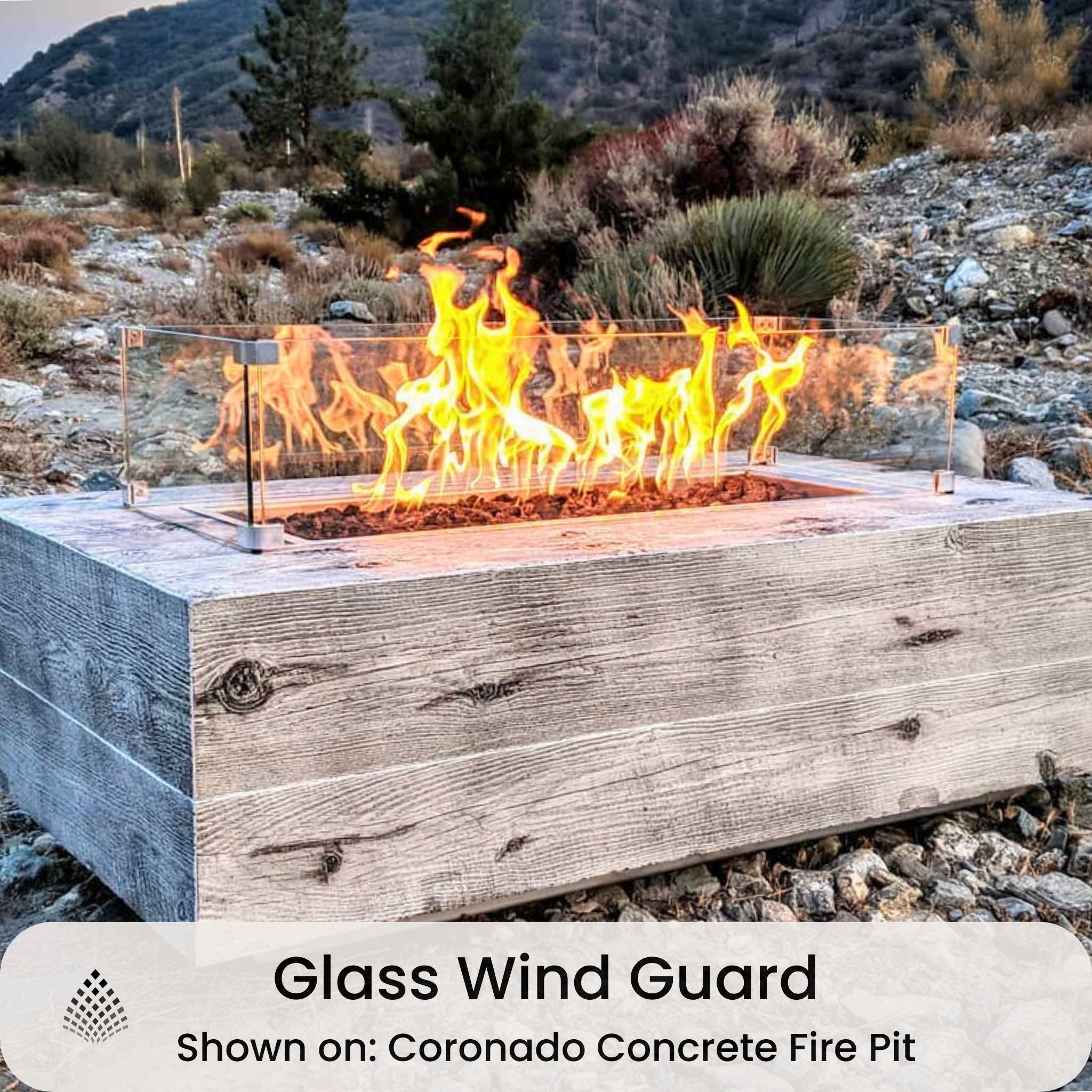 Glass Wind Guards for Fire Pits - The Outdoor Plus