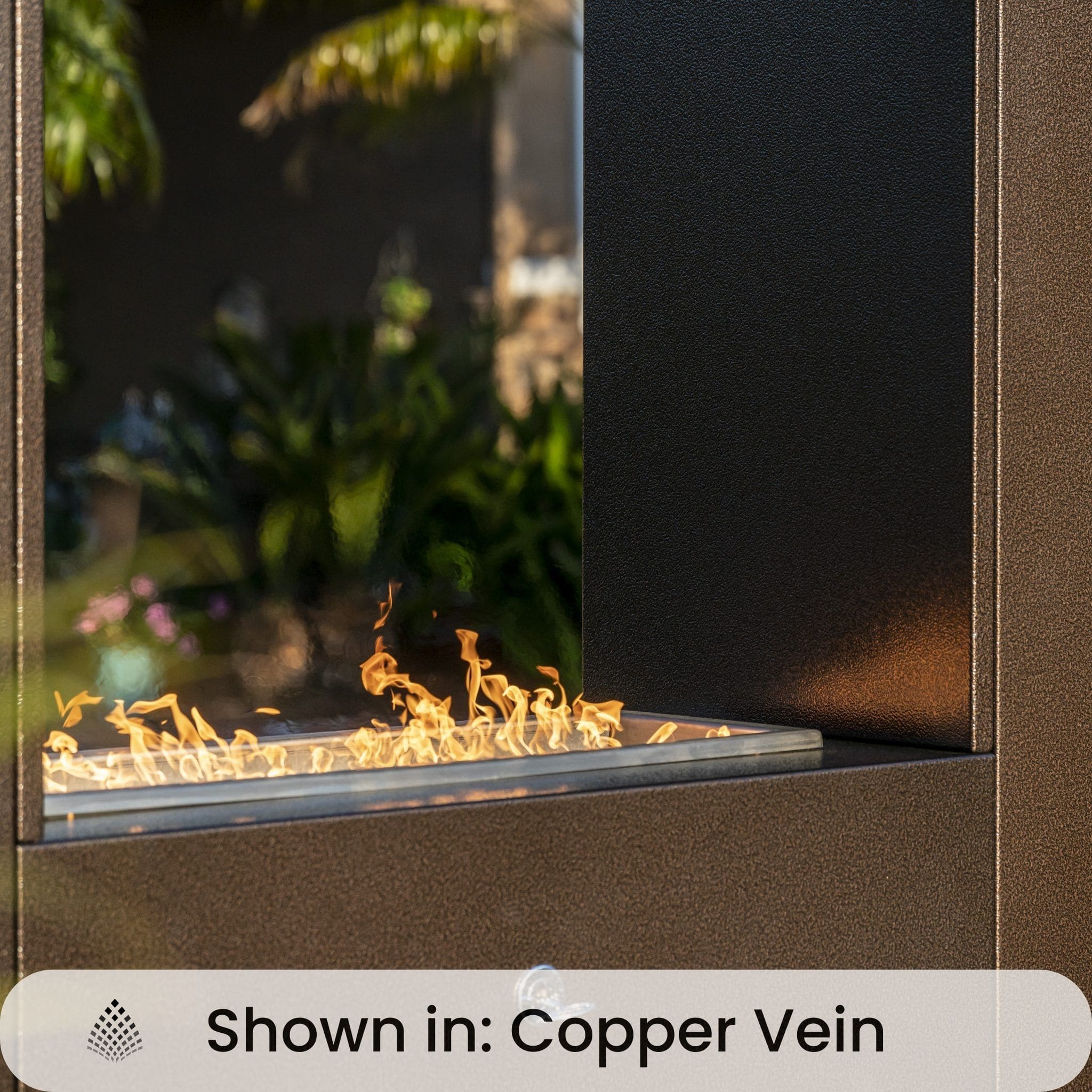 The Williams Steel Gas Fireplace - Outdoor Plus