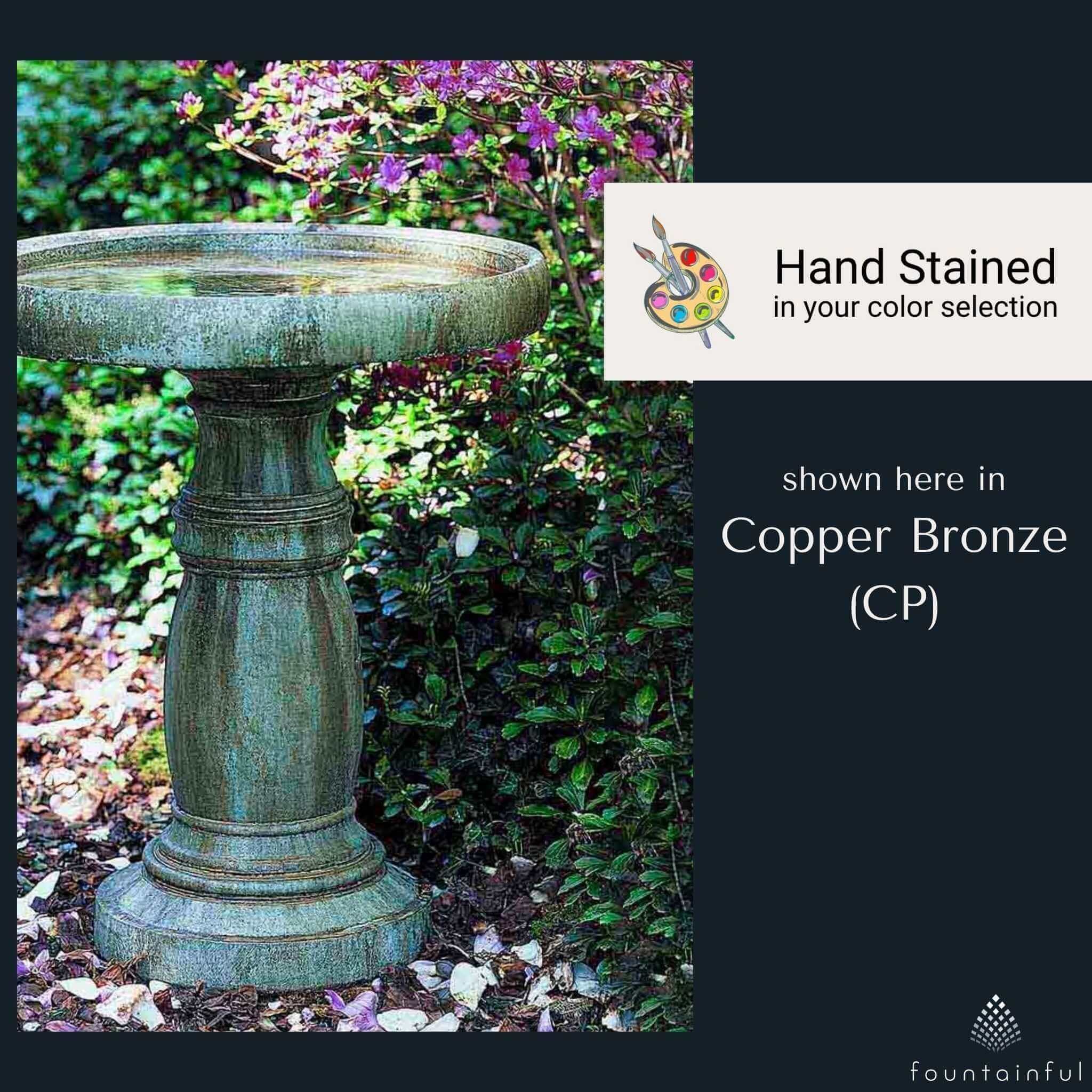 The Classic Large Concrete Bird Bath - Campania #B018