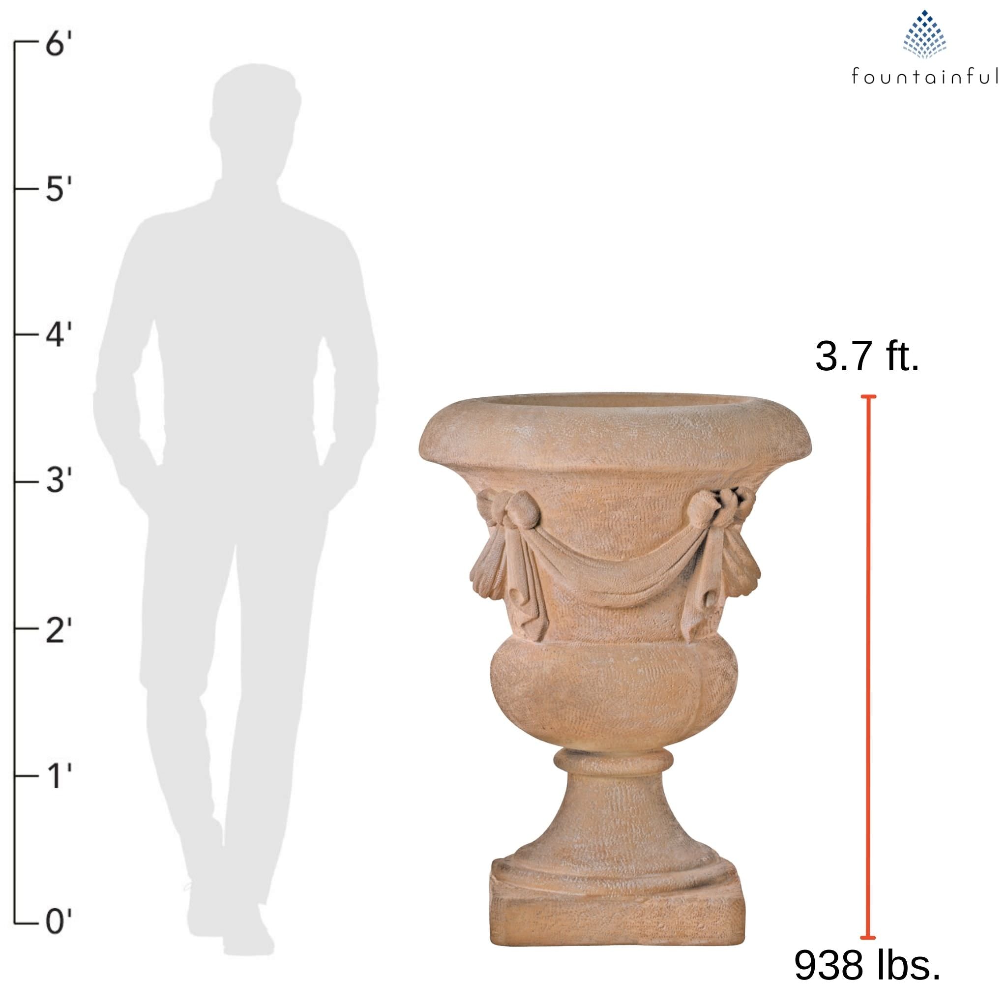 Venetian Urn XL Concrete Planter - Fiore #6018XL