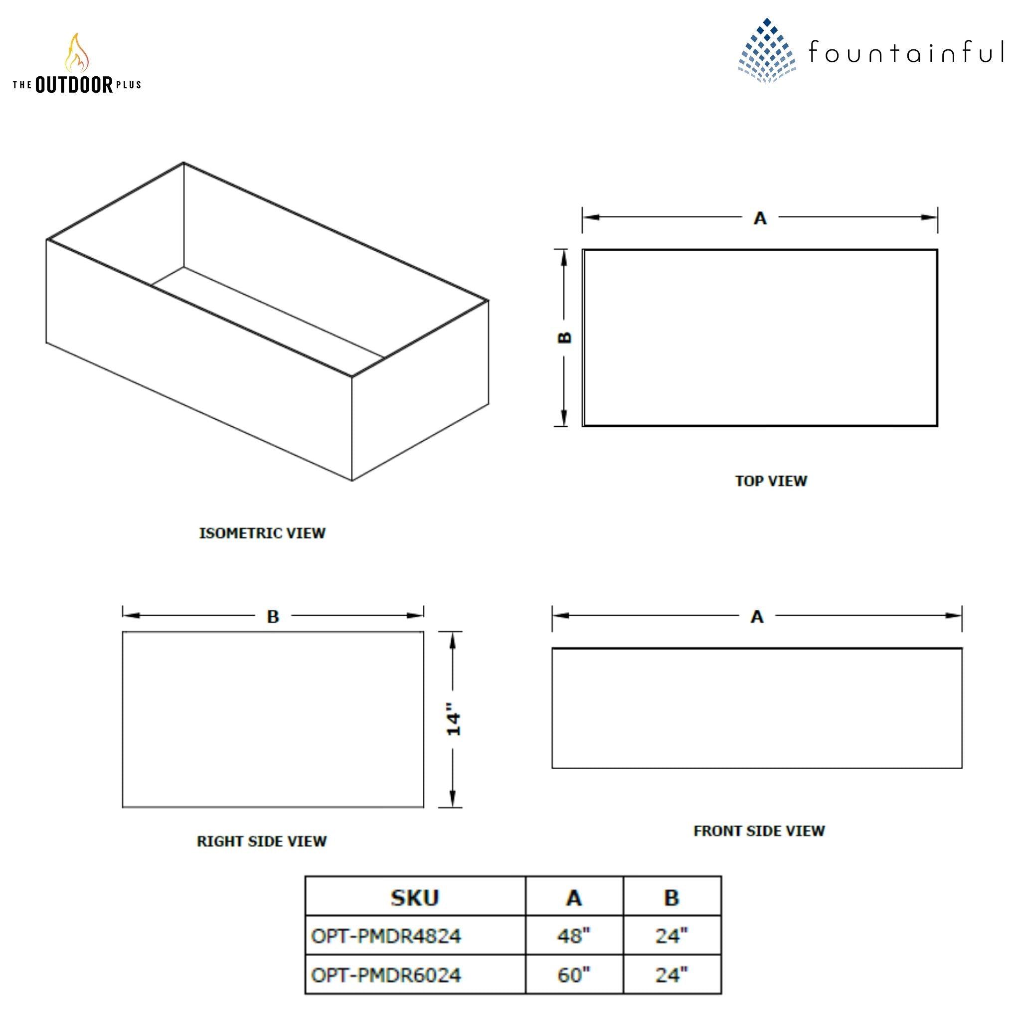 Moderna Rectangular Corten Steel Planter - The Outdoor Plus