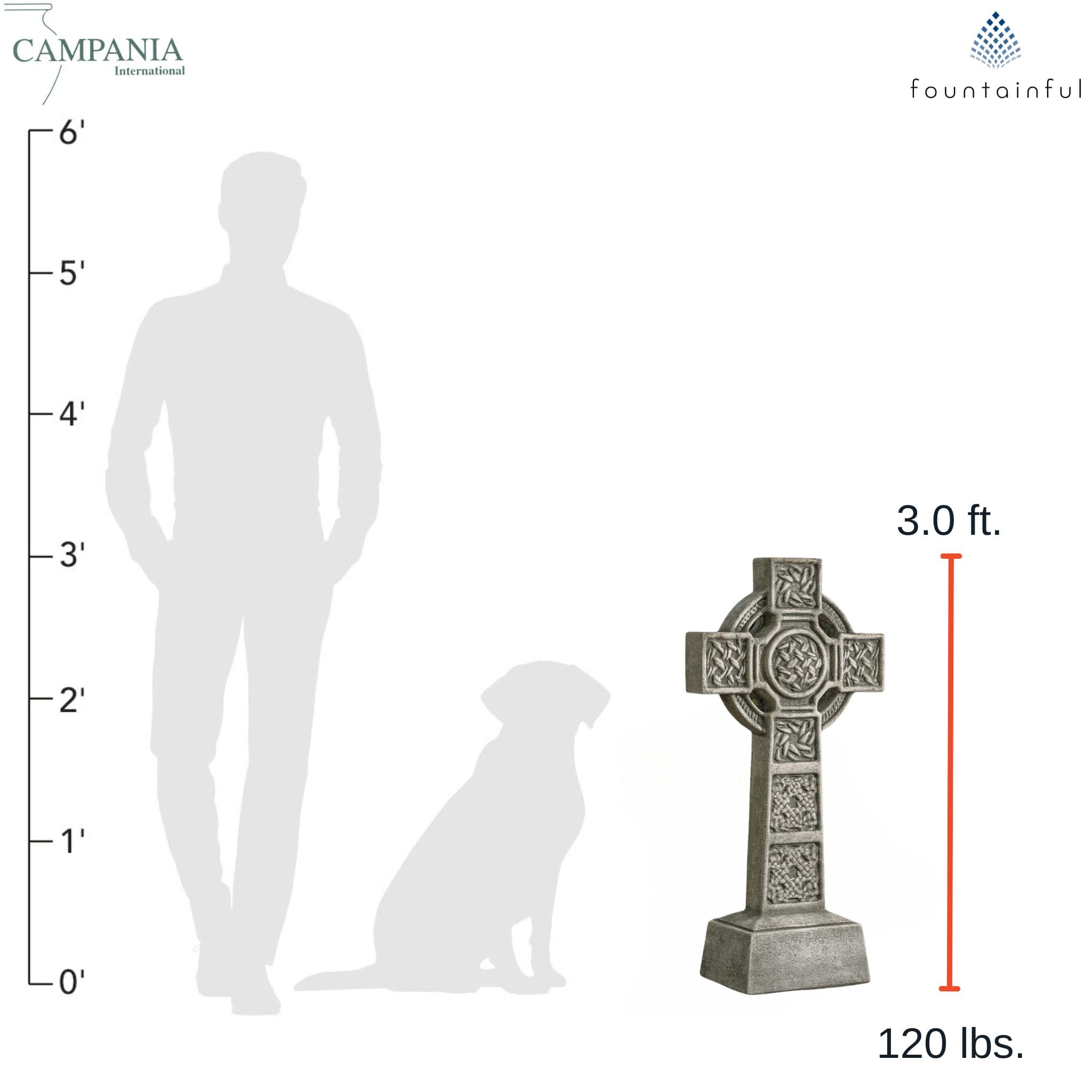 Donegal Cross Concrete Garden Statue - Campania #R128