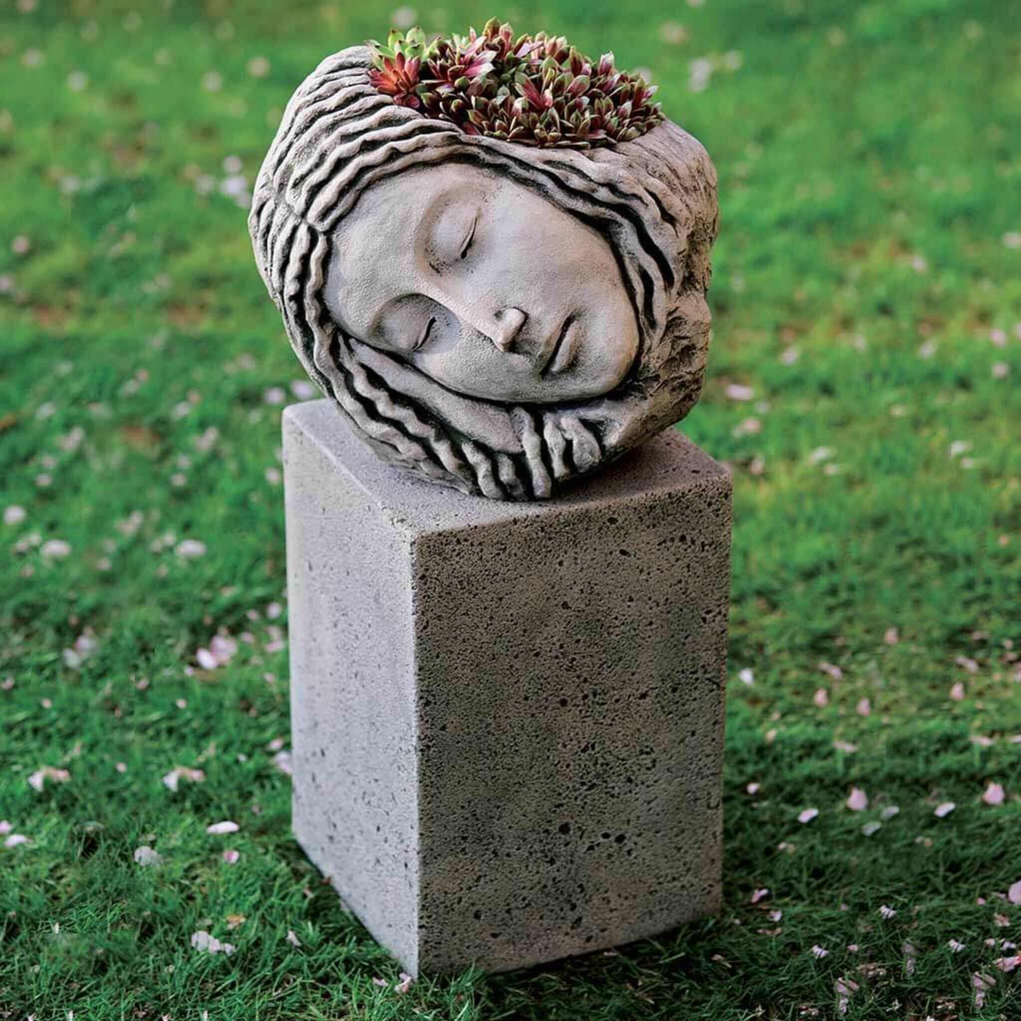 Sleeping Maiden Concrete Planter - Campania #P437