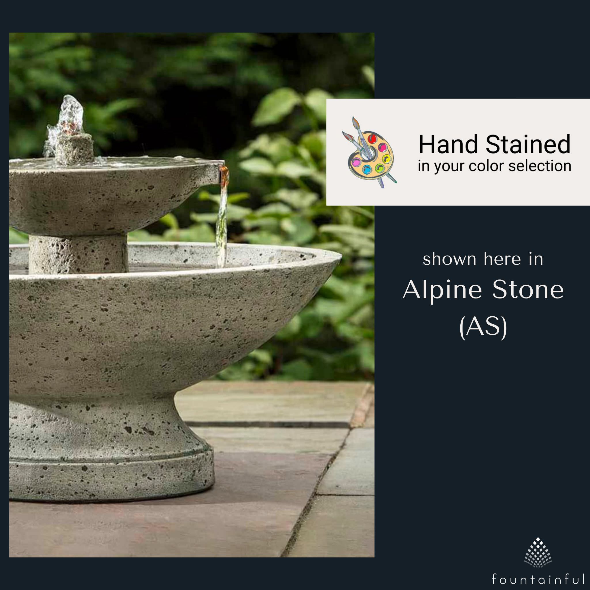 Jensen Oval 2-Tier Concrete Fountain - Campania #FT221
