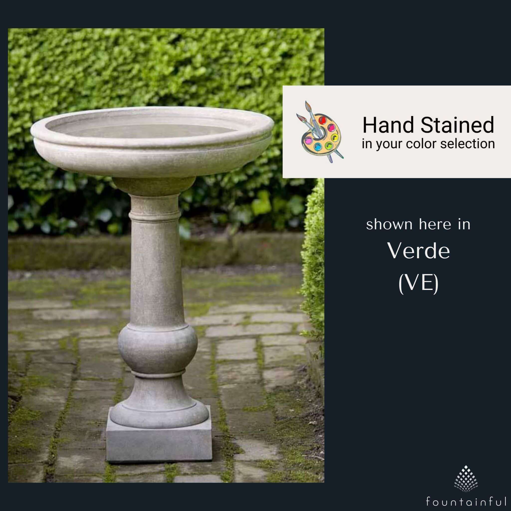 Campania International Williamsburg Tea Table Bird Bath - Thumbnail 2