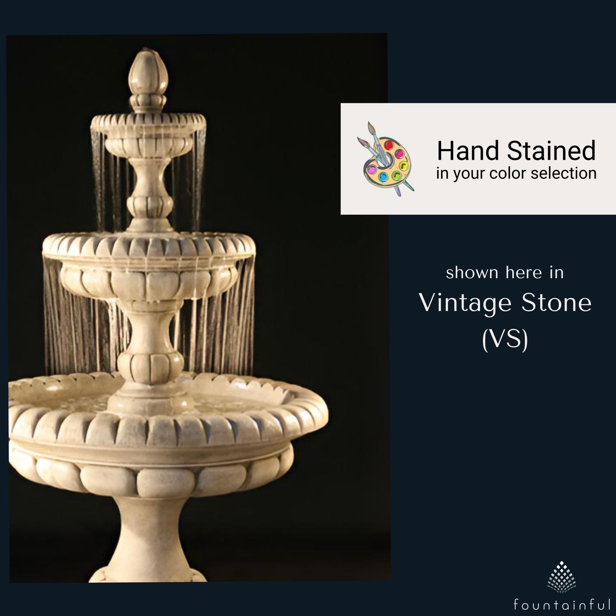 Fiore Stone Pioggia Fountain - Thumbnail 4