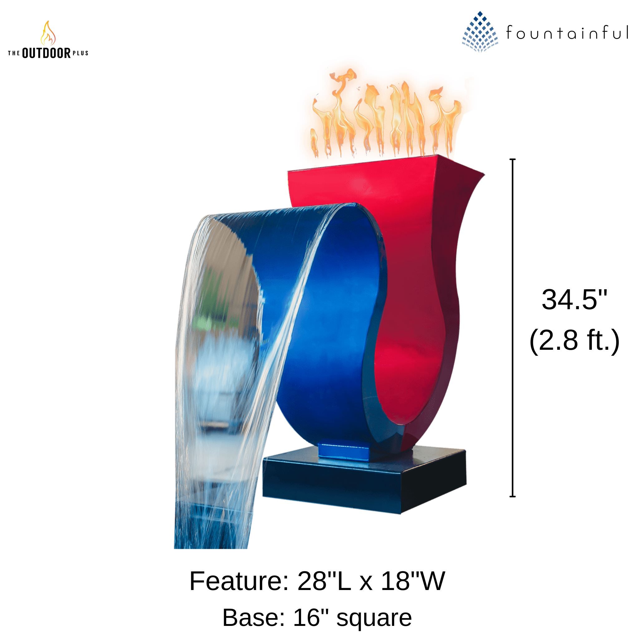 Designer Series #13 Fire & Water Feature - The Outdoor Plus