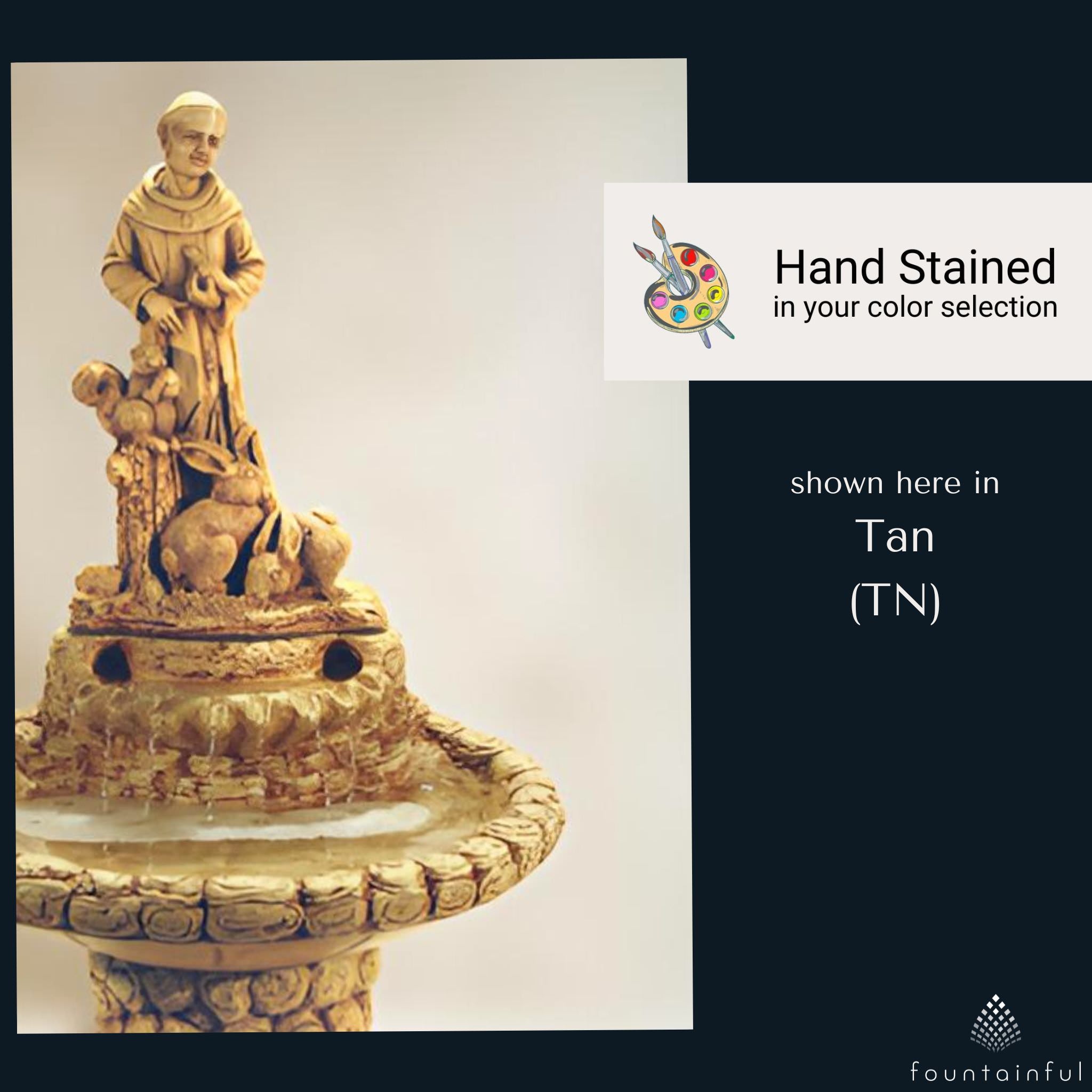Fiore Stone St. Francis Fountain - Thumbnail 5