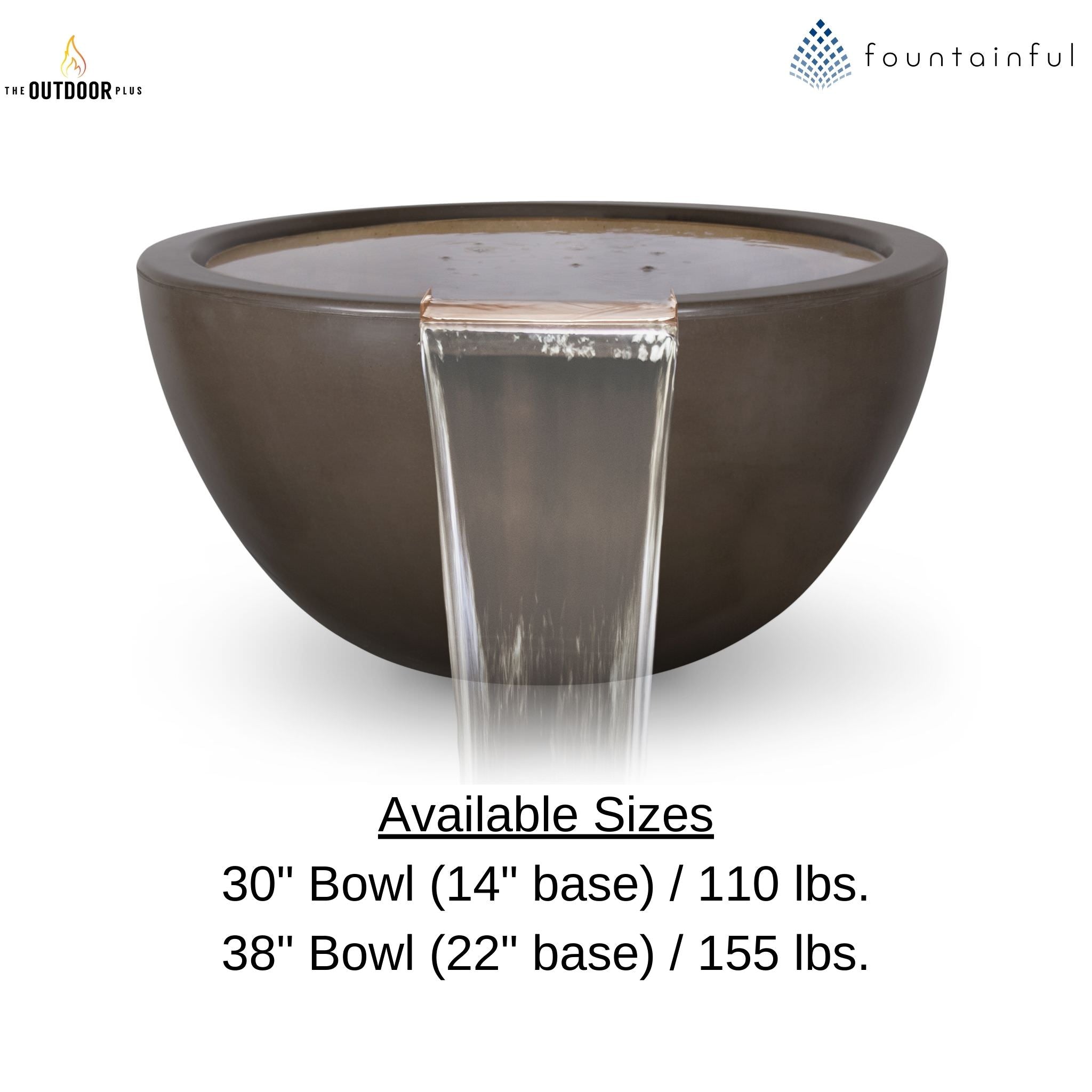 "Luna" Concrete Water Bowl - The Outdoor Plus