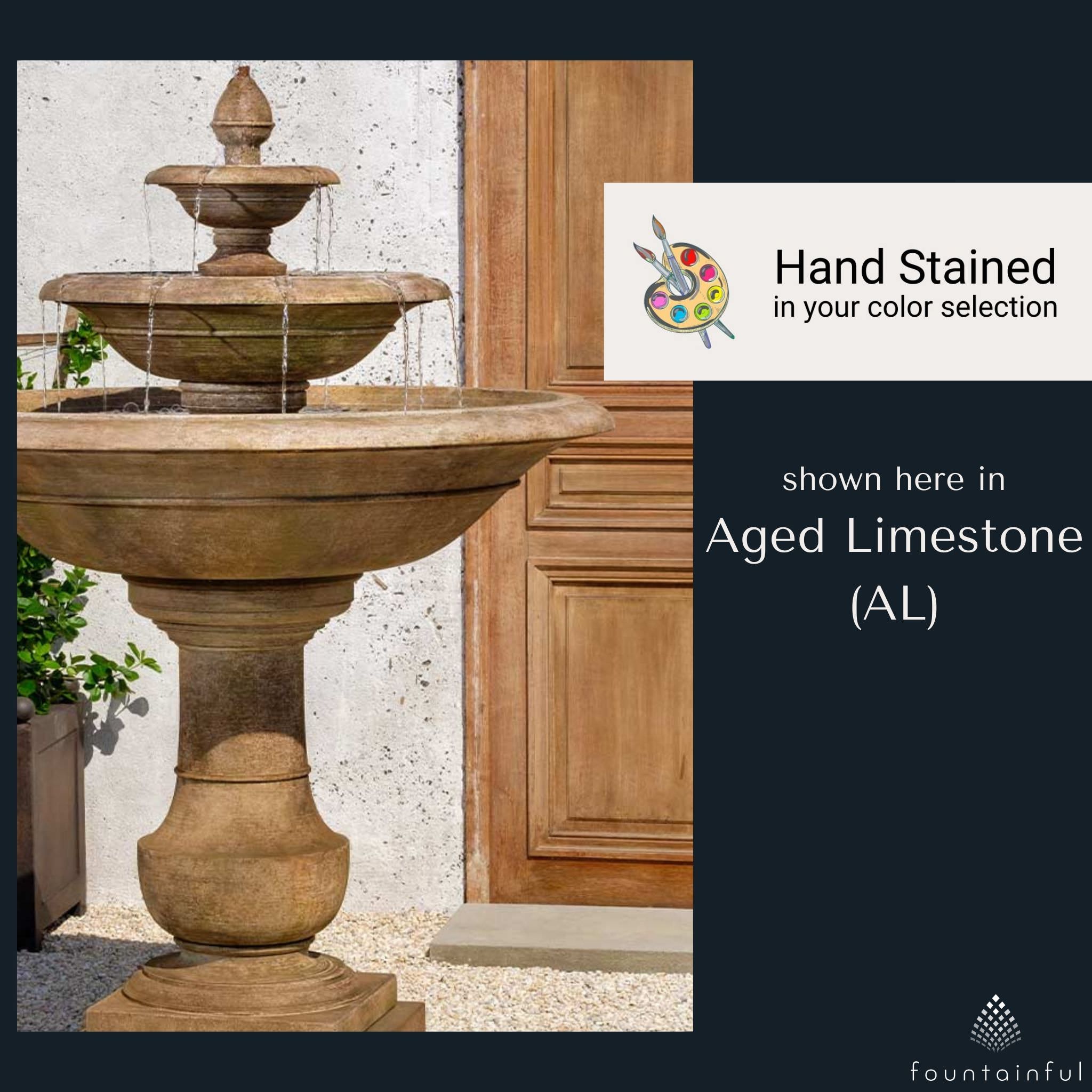 Savannah 3-Tier Concrete Fountain - Thumbnail 4