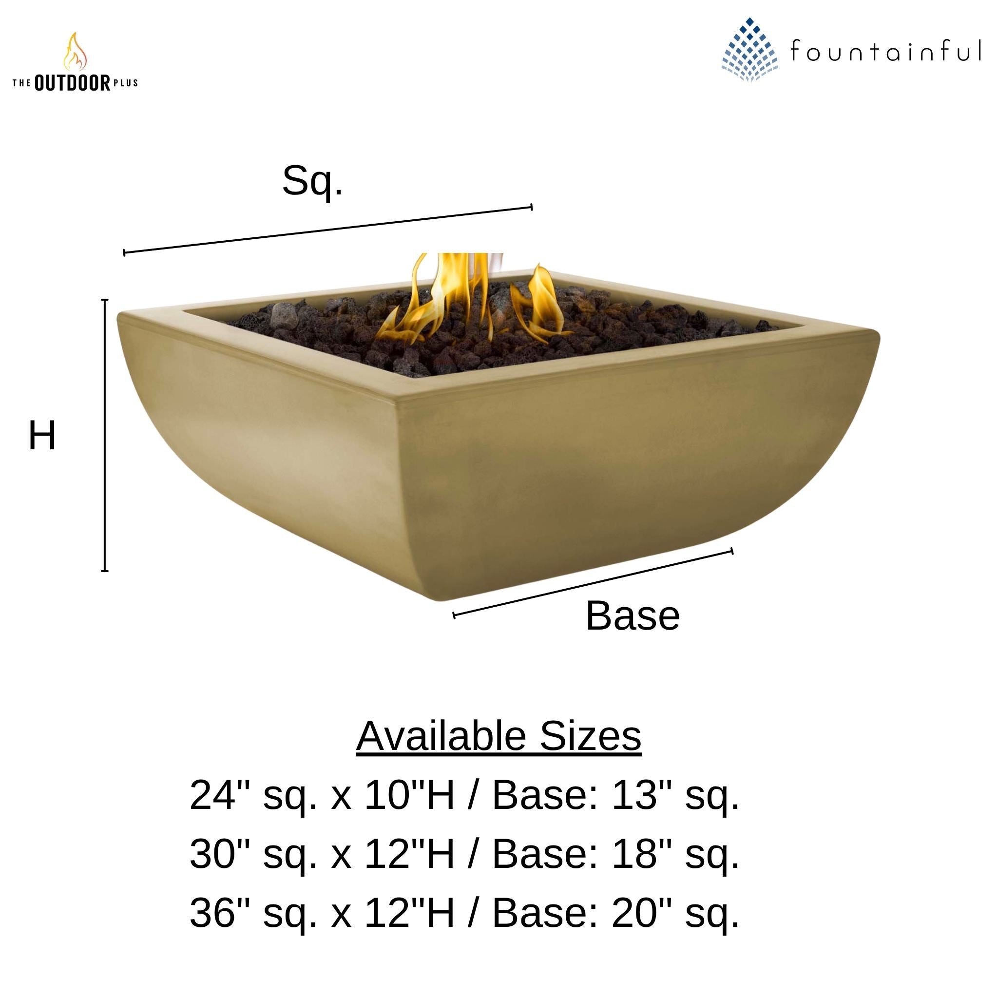 Avalon Concrete Fire Bowl - The Outdoor Plus