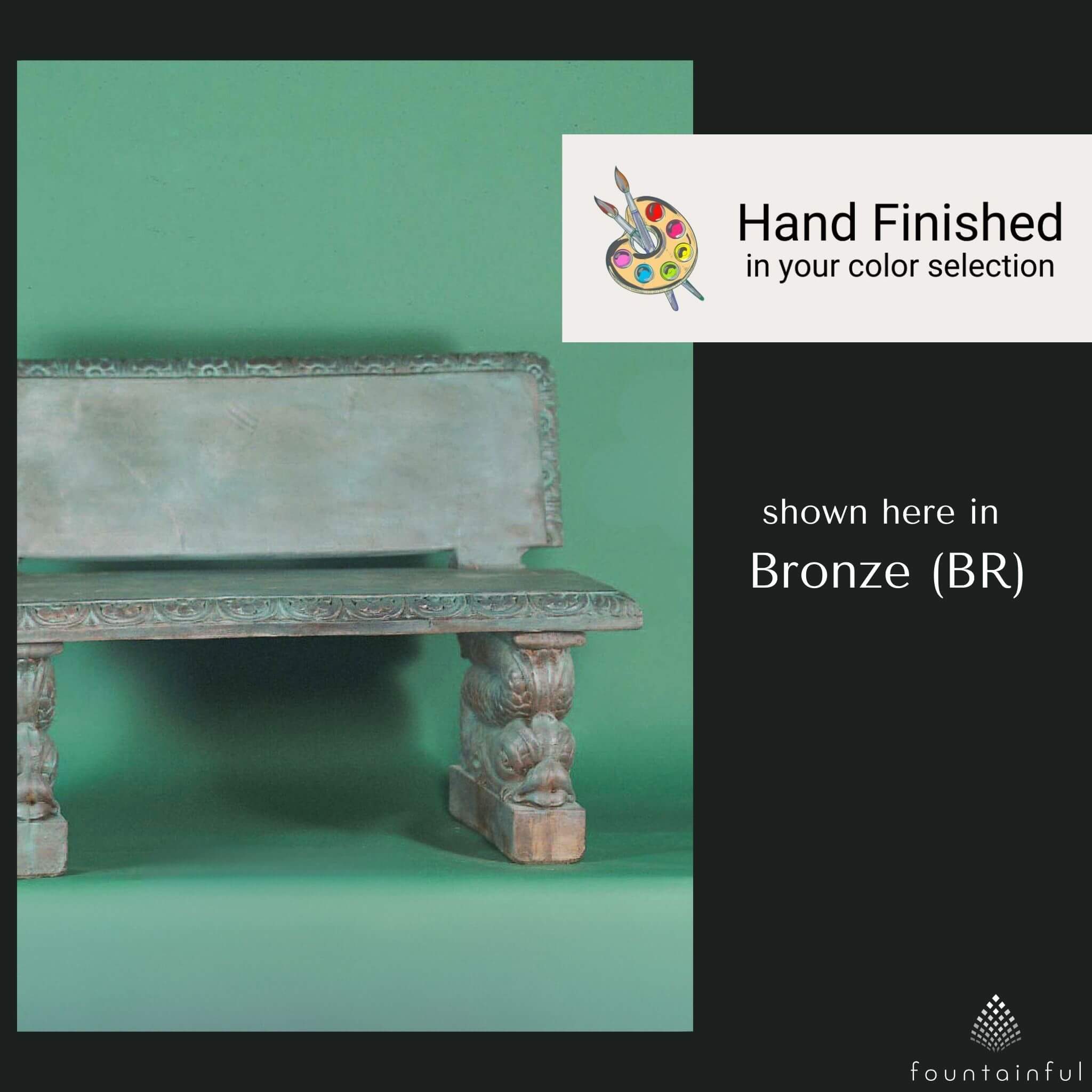 Adriatic Concrete Garden Bench - Giannini #509 / #509L