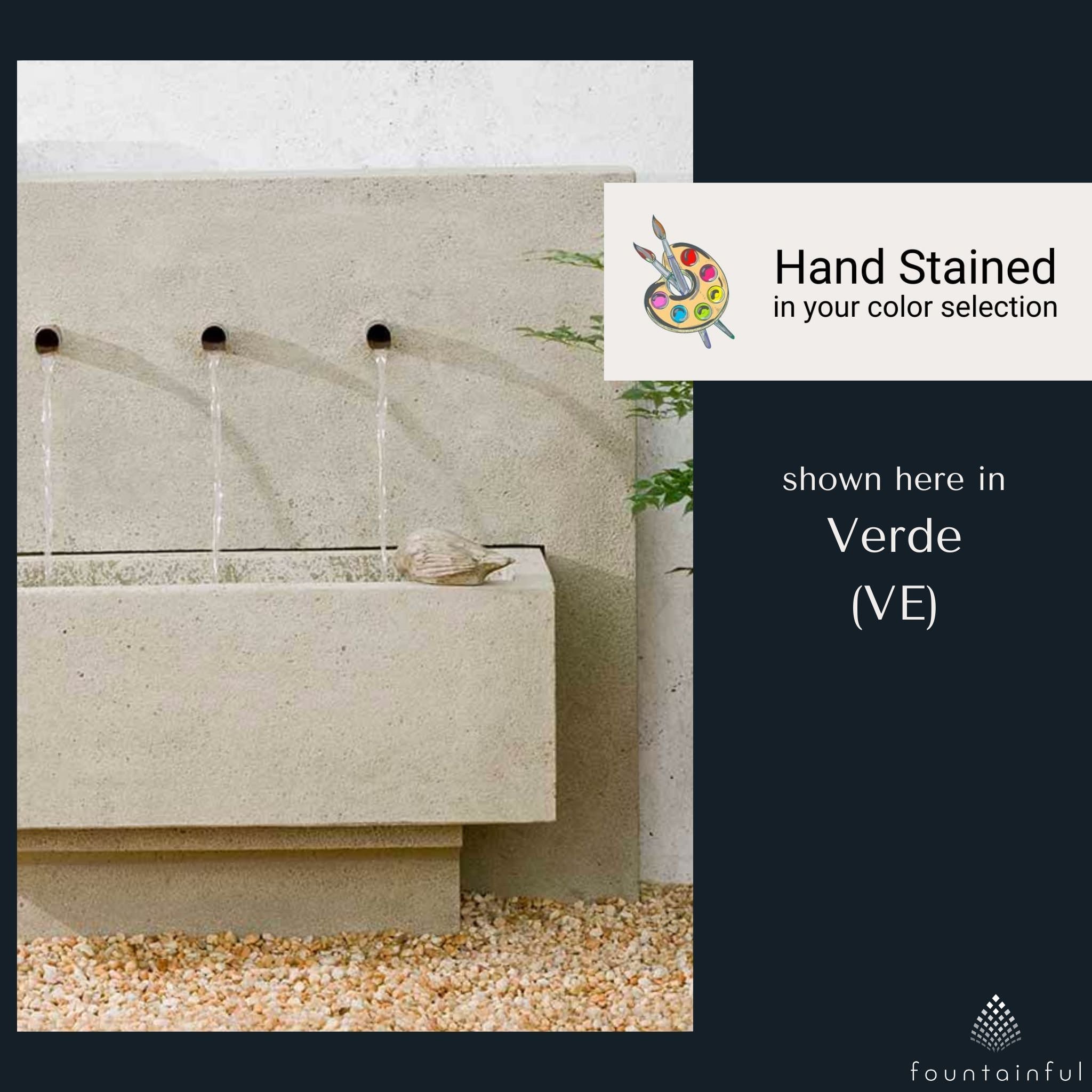 X3 Concrete Wall Fountain - Campania #FT125