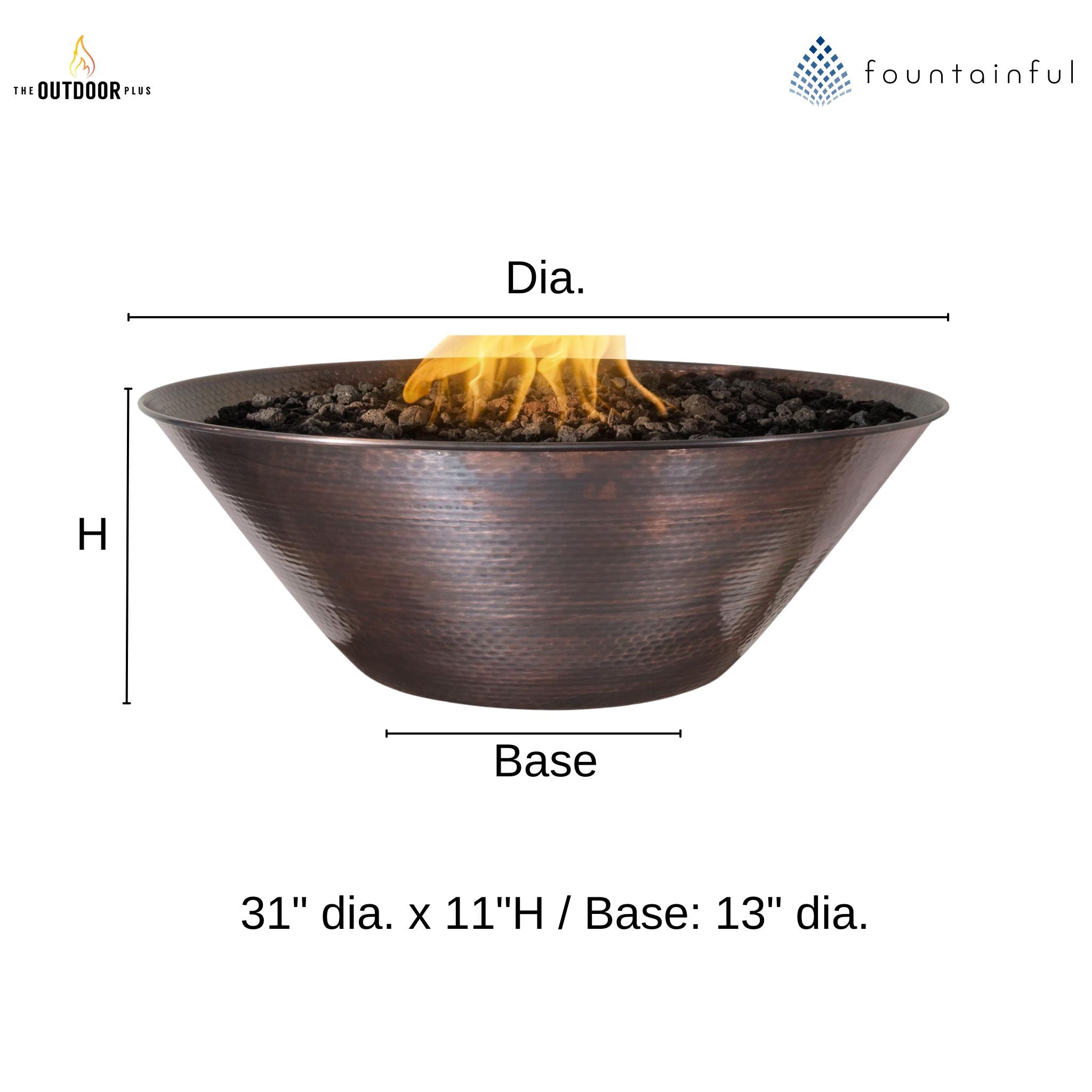 Remi Copper Fire Bowl - The Outdoor Plus