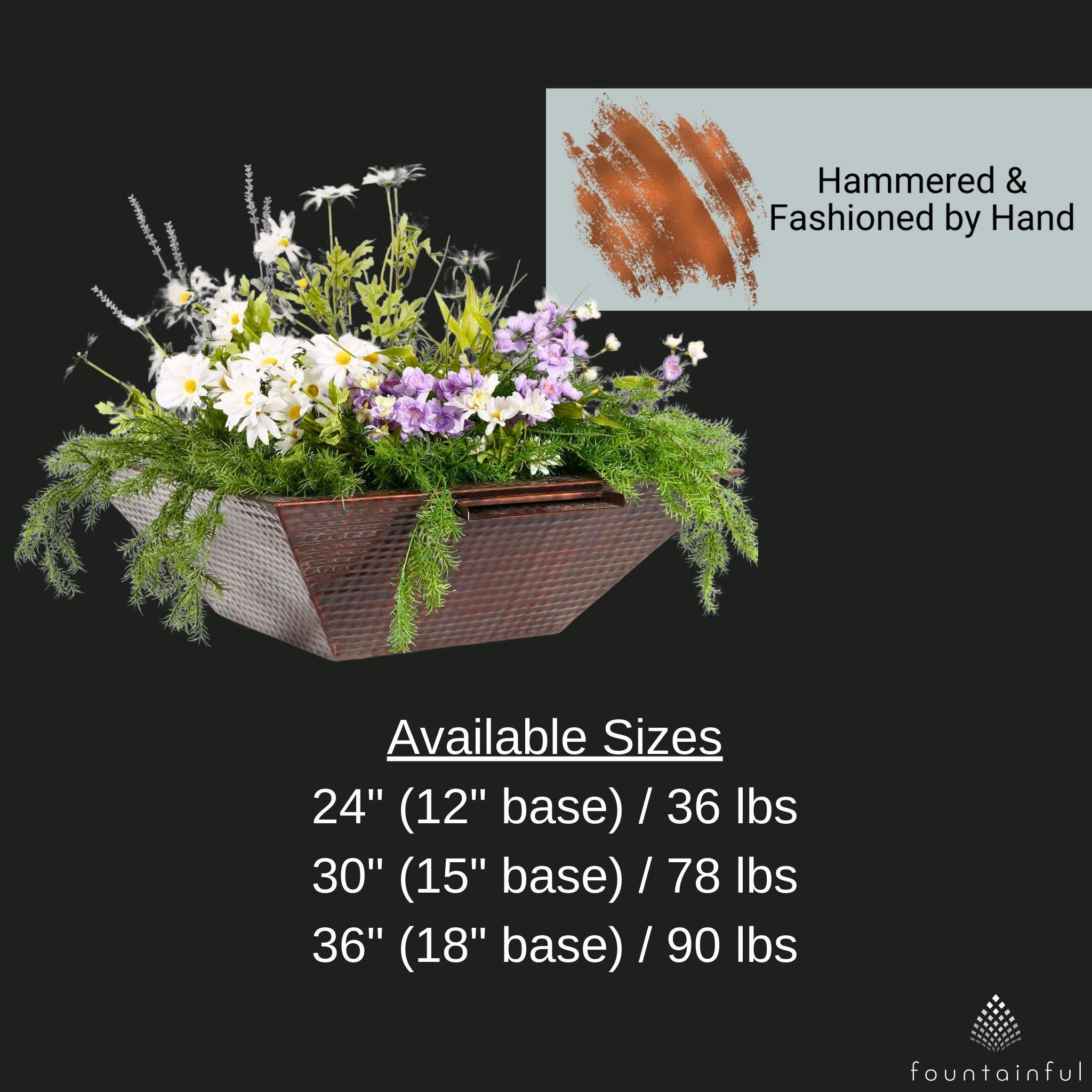 "Maya" Copper Planter & Water Bowl - The Outdoor Plus