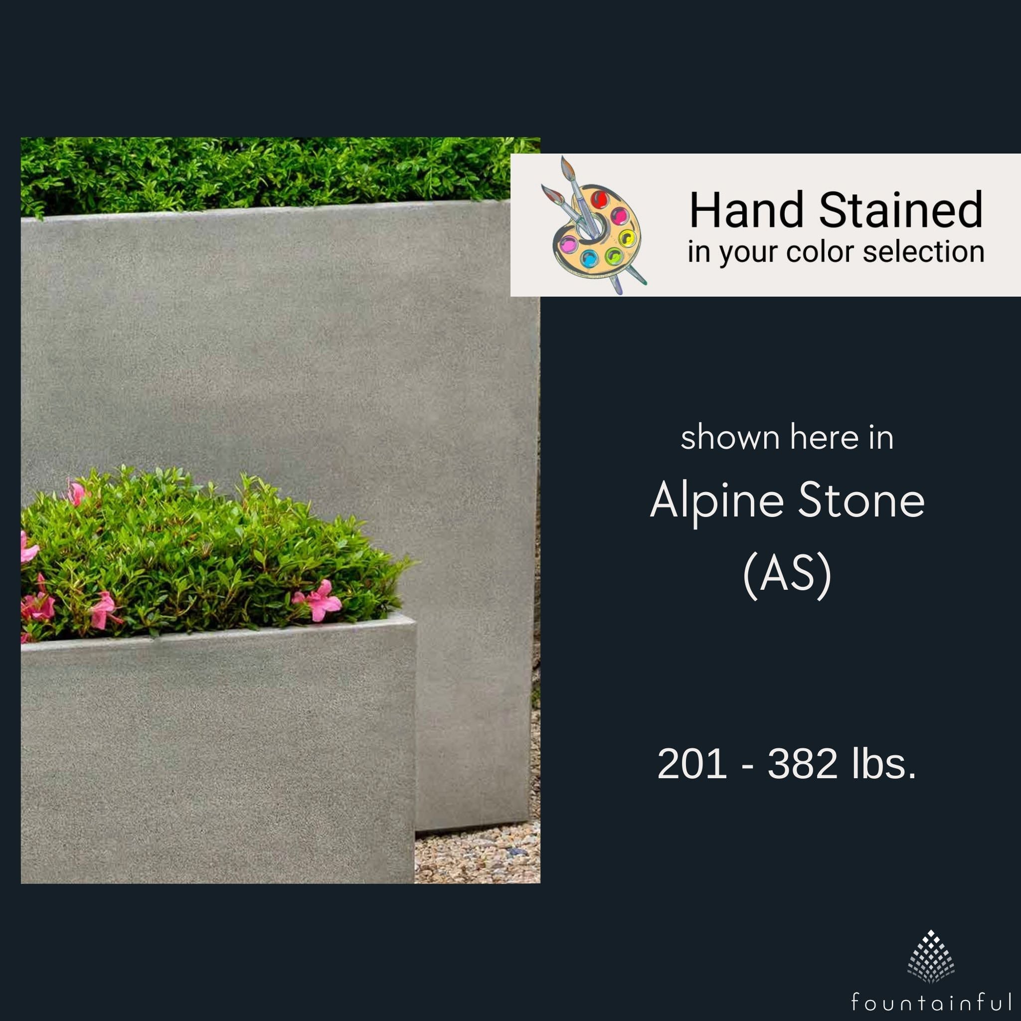 Metro Concrete Box Planters - Campania