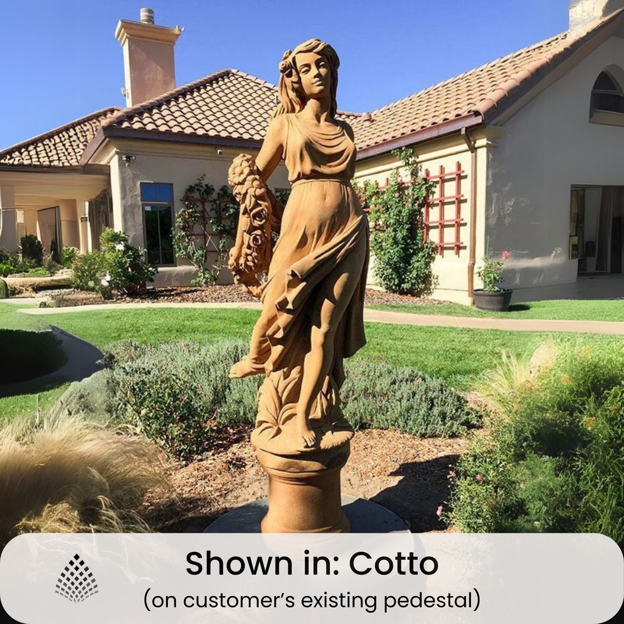 Dancer of the Roses Concrete Garden Statue - Giannini #880