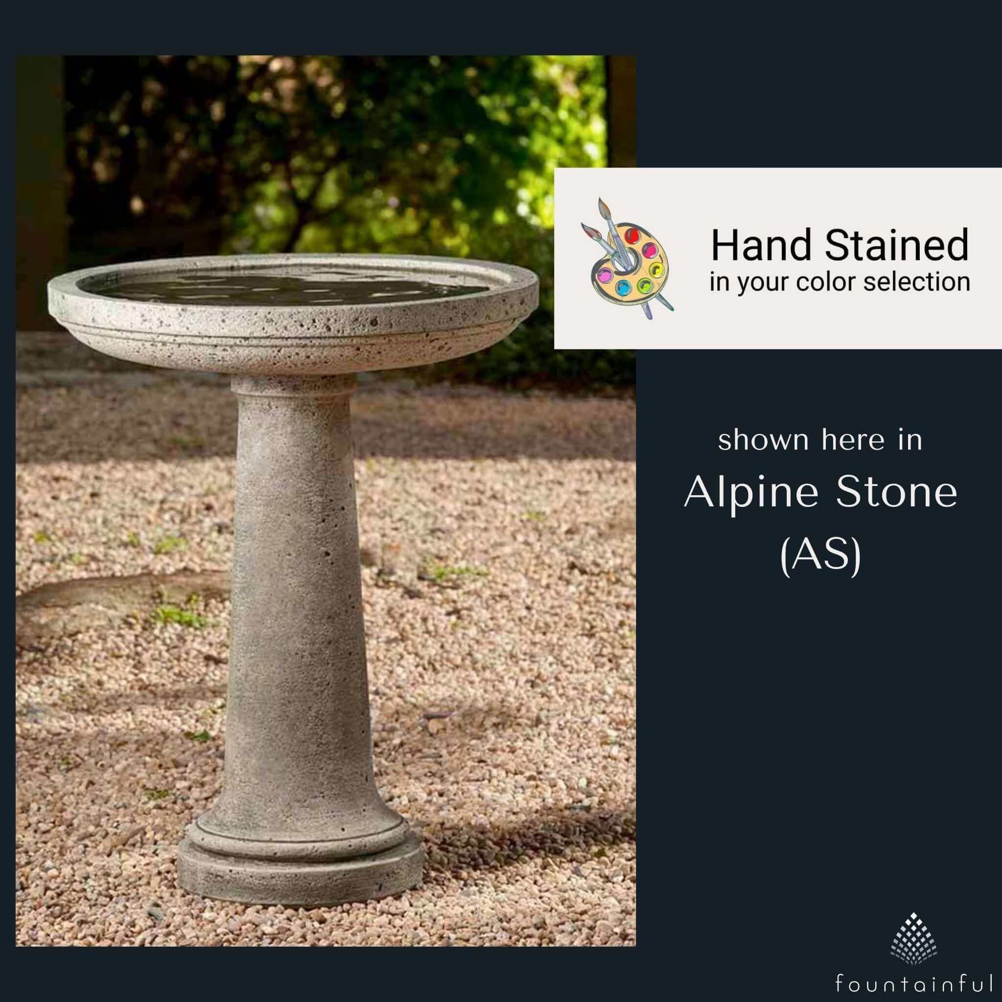 Campania International Isleboro Bird Bath - Thumbnail 3