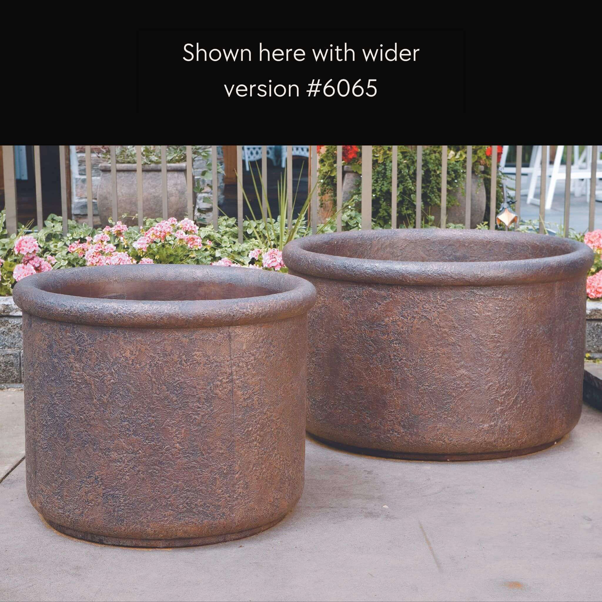 Urban 38" Round Concrete Planter - Massarellis #6085