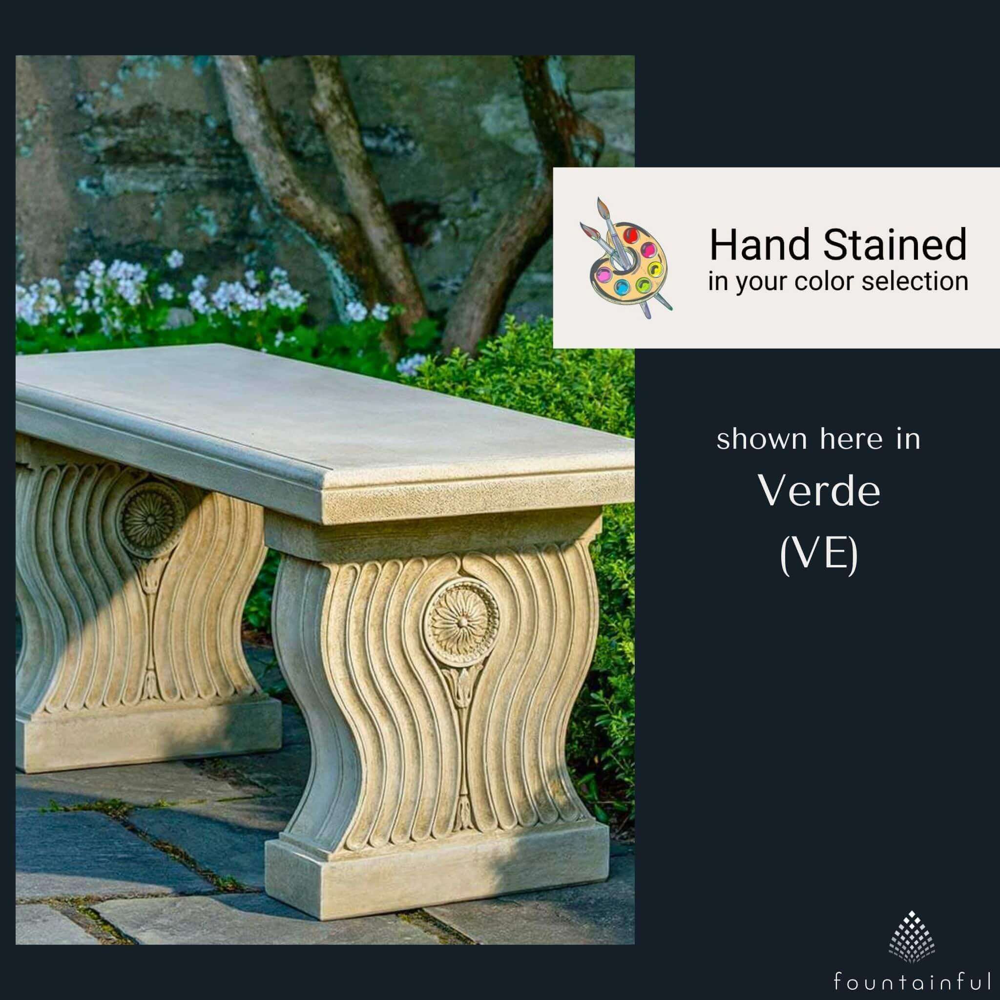 Neo Classic Concrete Garden Bench - Campania #BE147