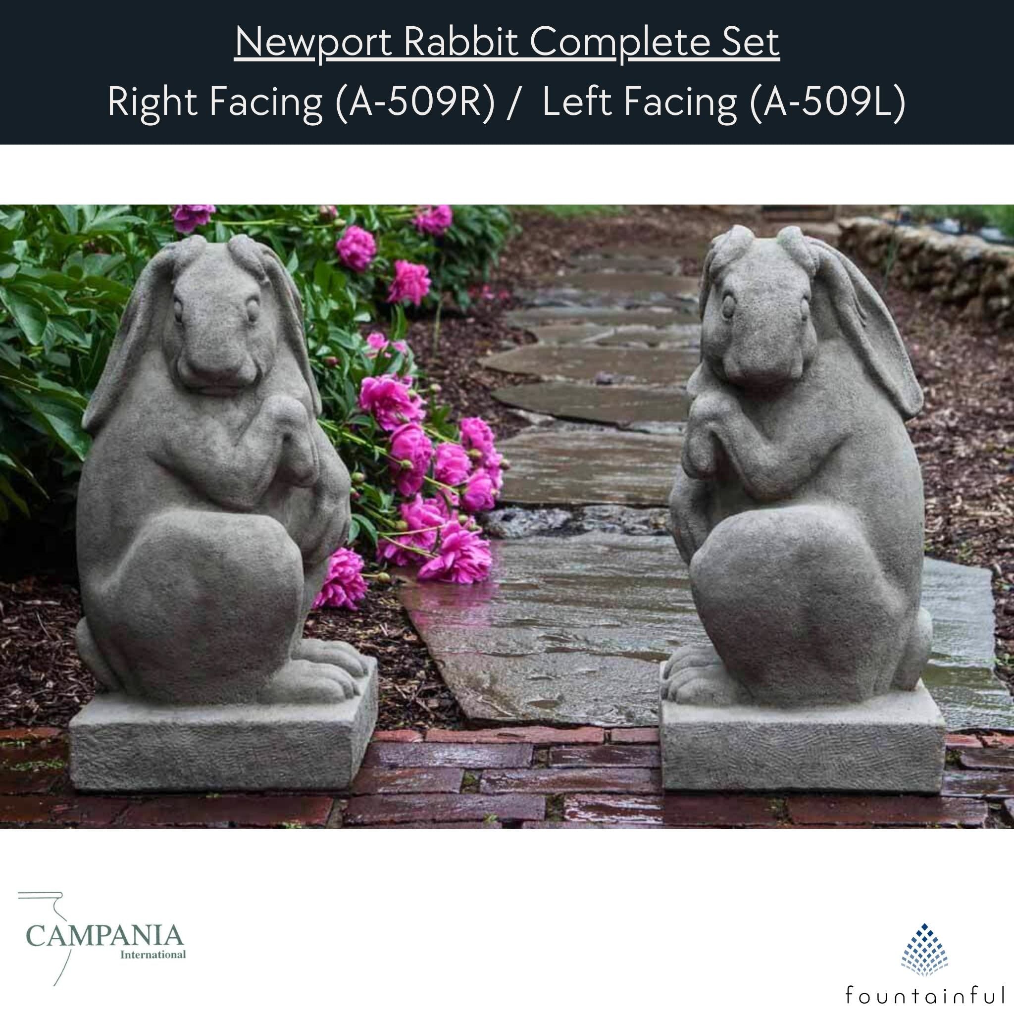 Rabbit on a Rock Statue - Thumbnail 5