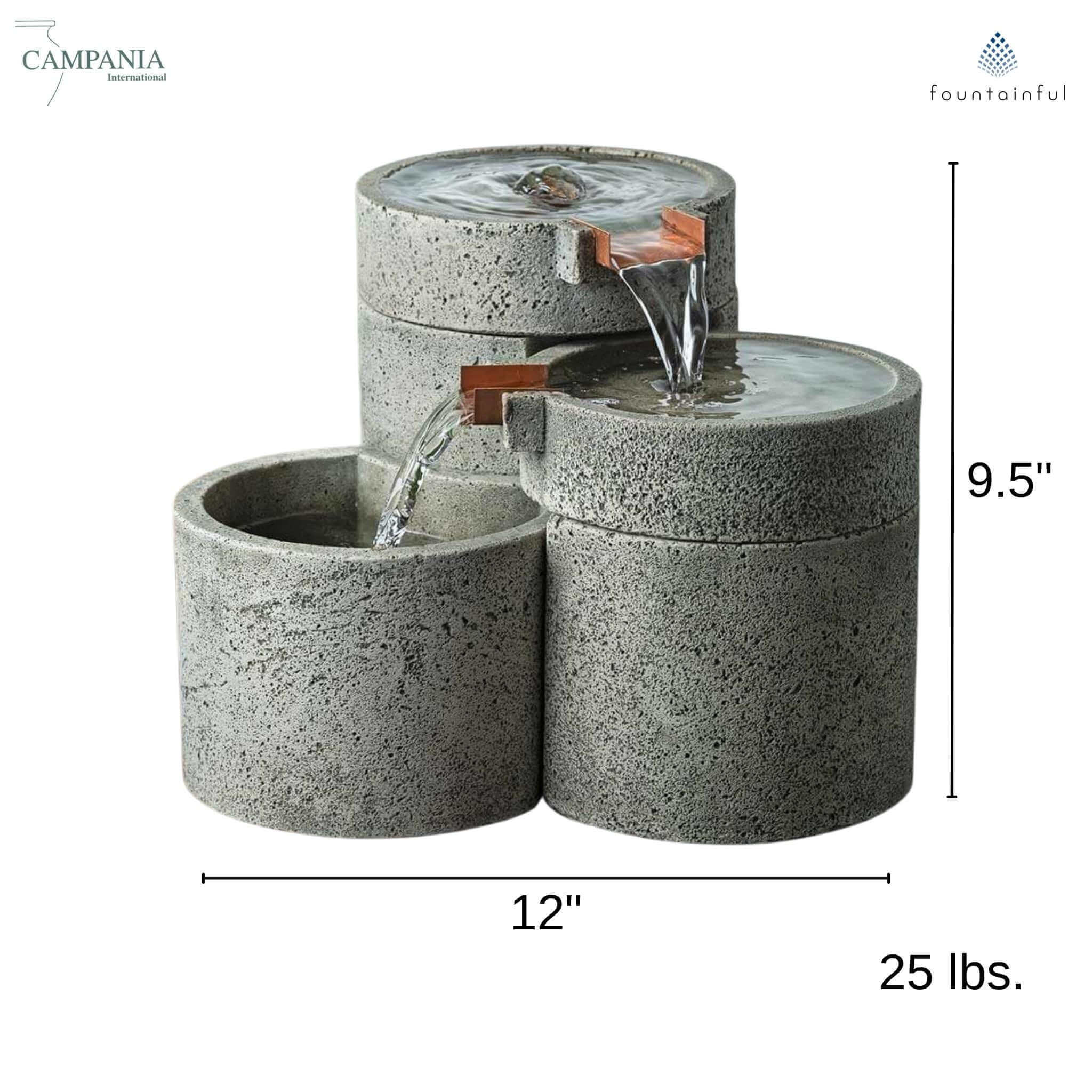Venn Concrete Tabletop Fountain - Thumbnail 3