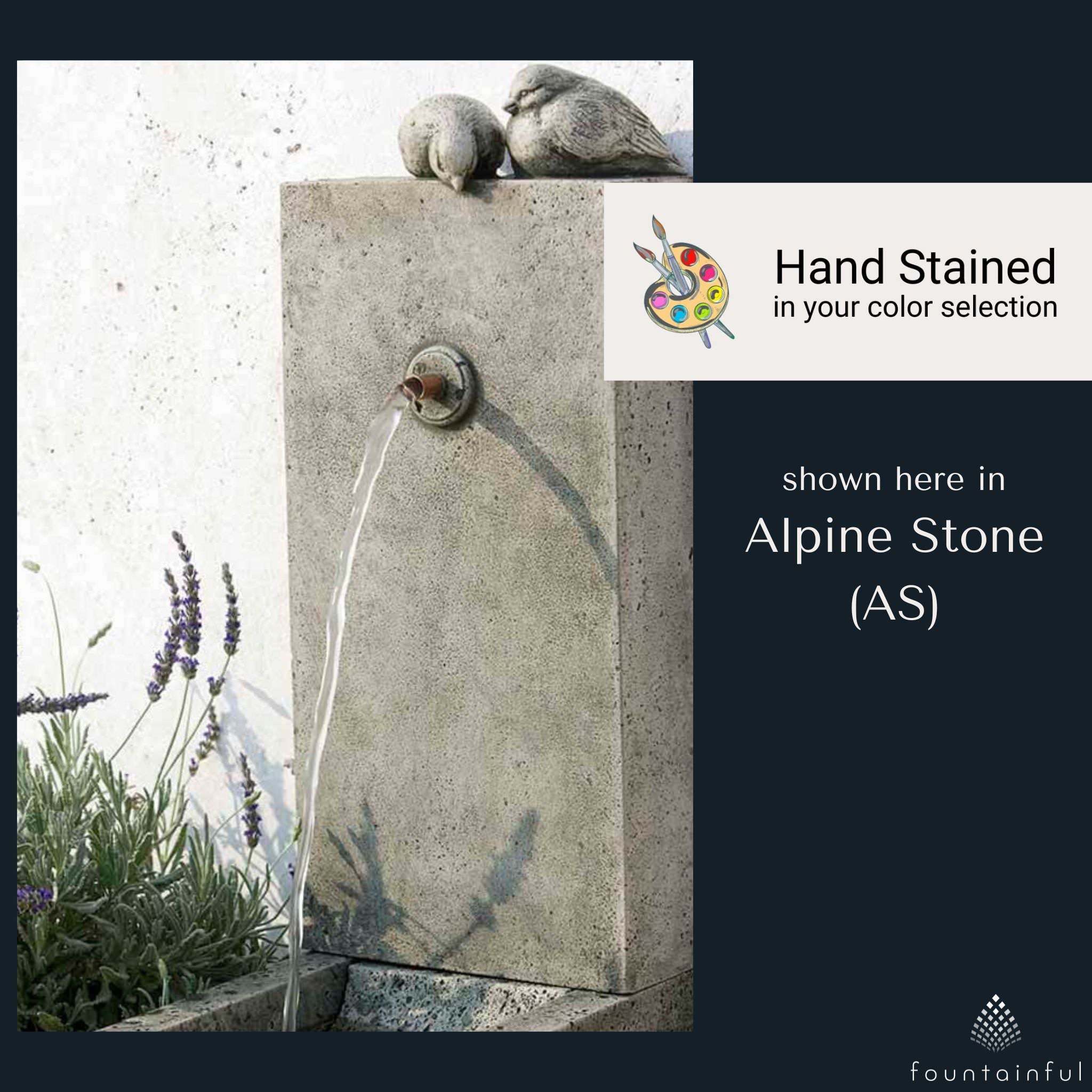 Bird Element Concrete Wall Fountain - Campania #FT136