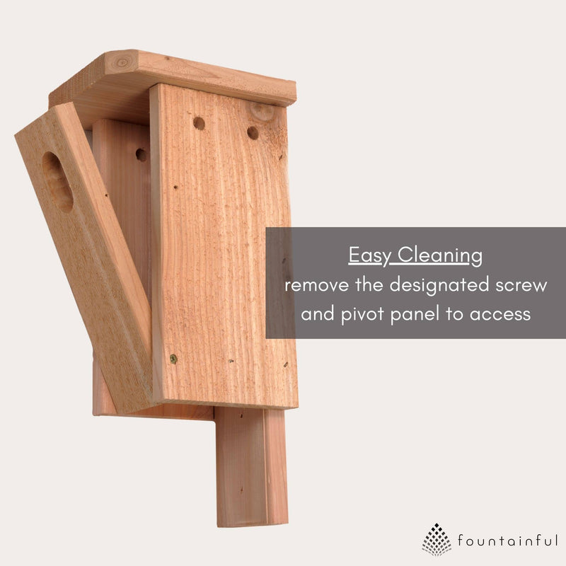 Bluebird House/Nesting Box - Cedar Wood | Winter Woodworks