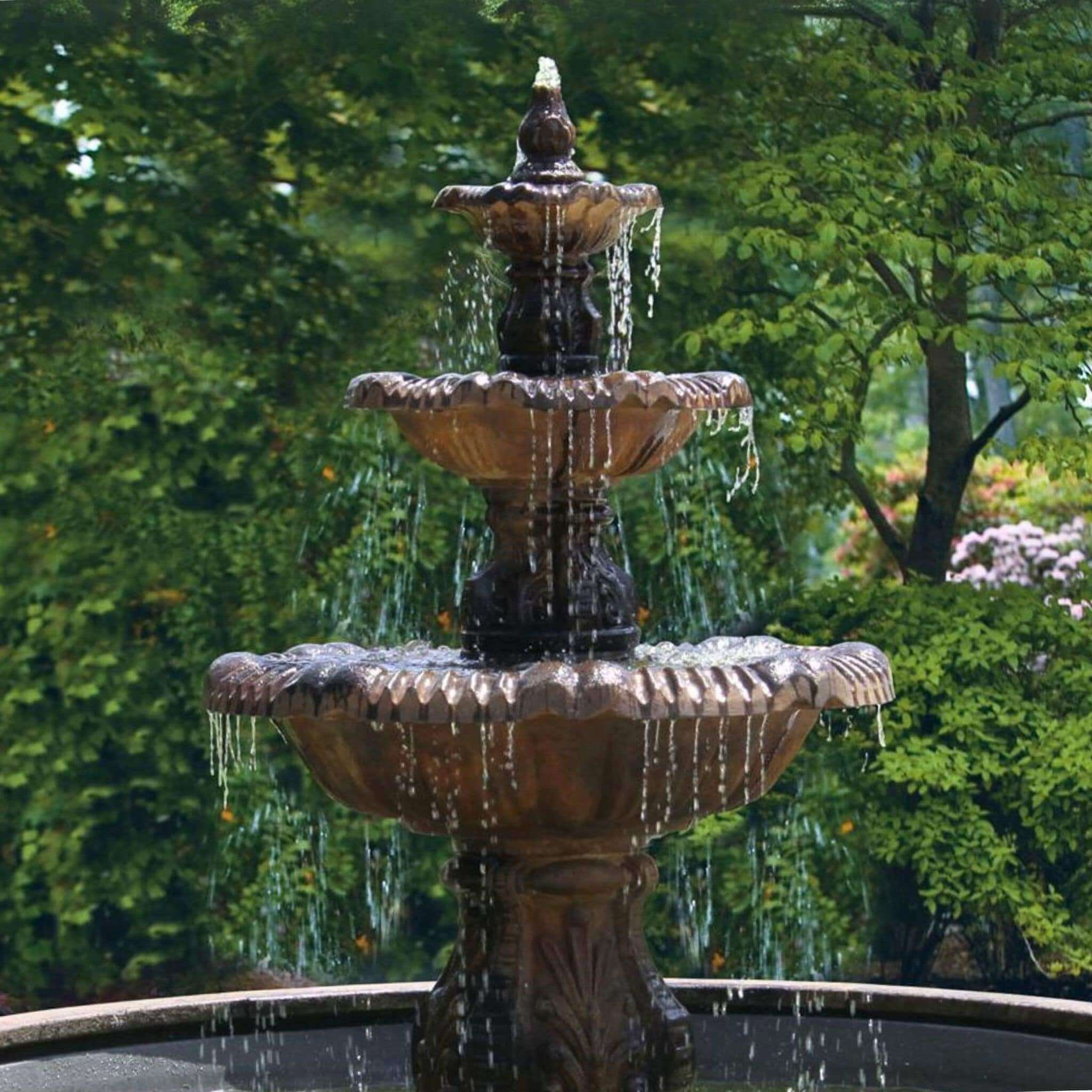 Calabria 3-Tier Concrete Fountain - Thumbnail 3