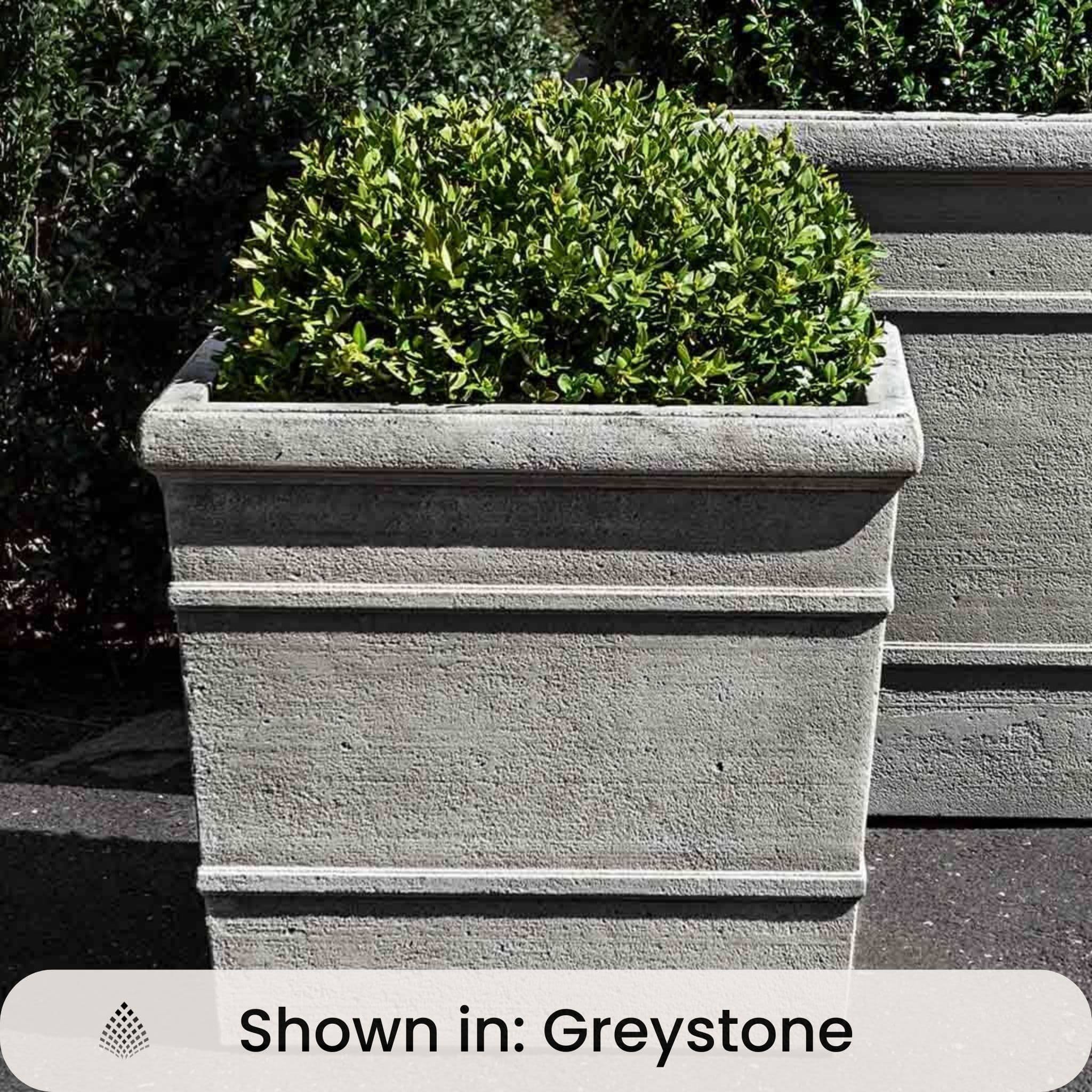 Marin Large Concrete Box Planters - Campania