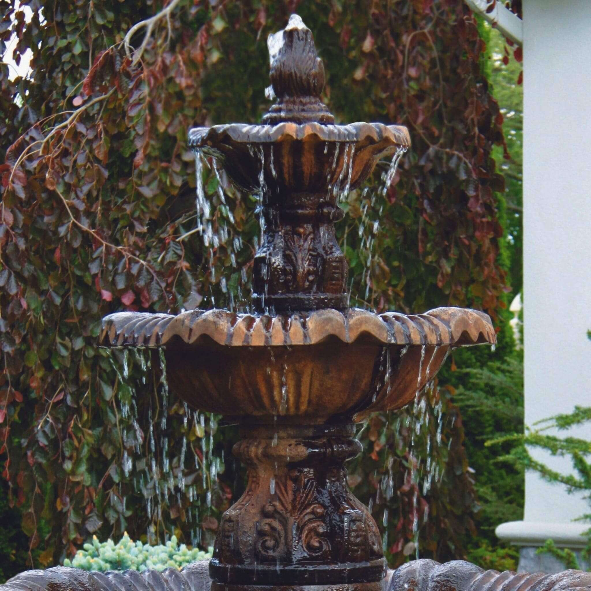 Calabria 3-Tier Concrete Fountain - Massarellis