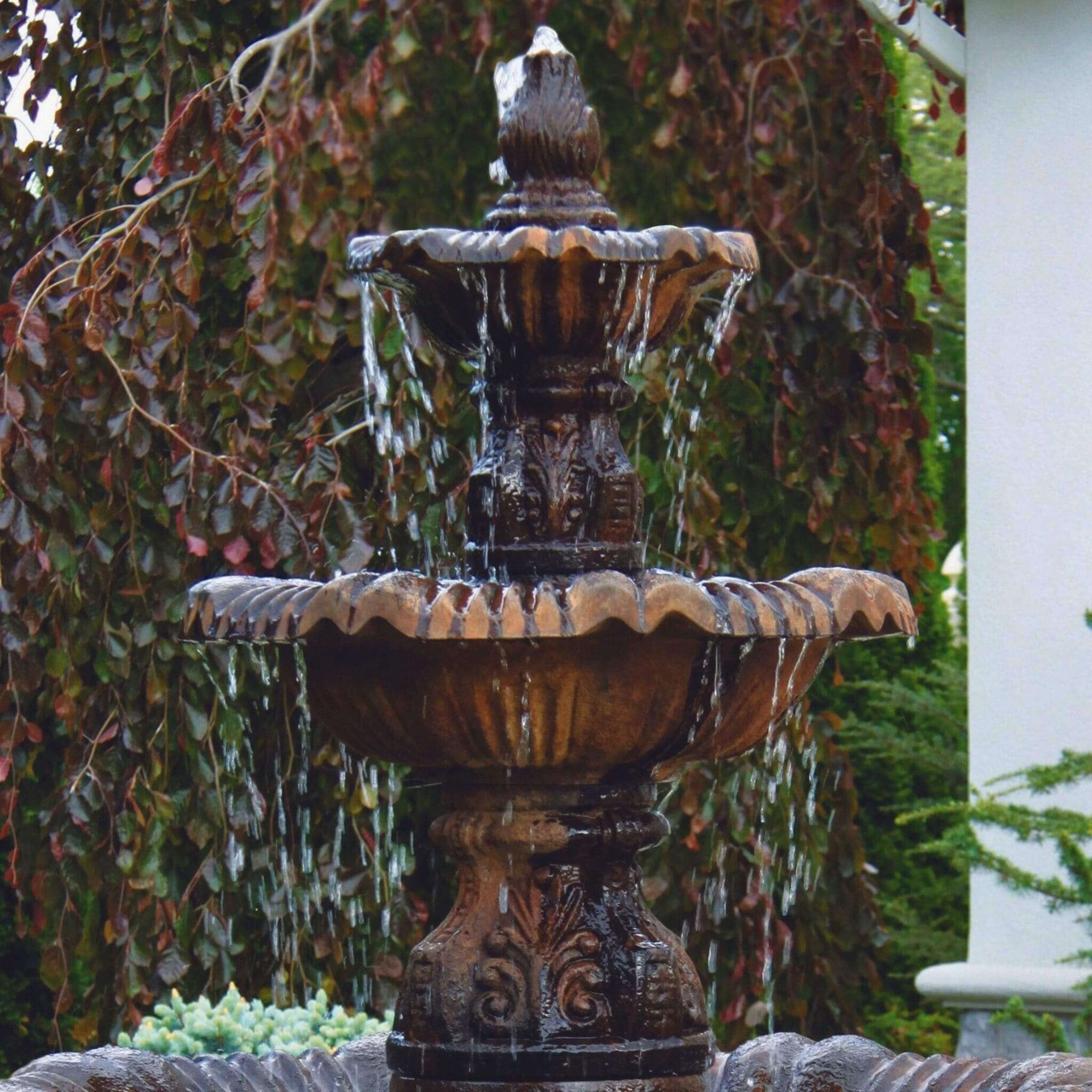 Calabria 3-Tier Concrete Fountain - Massarellis #3767