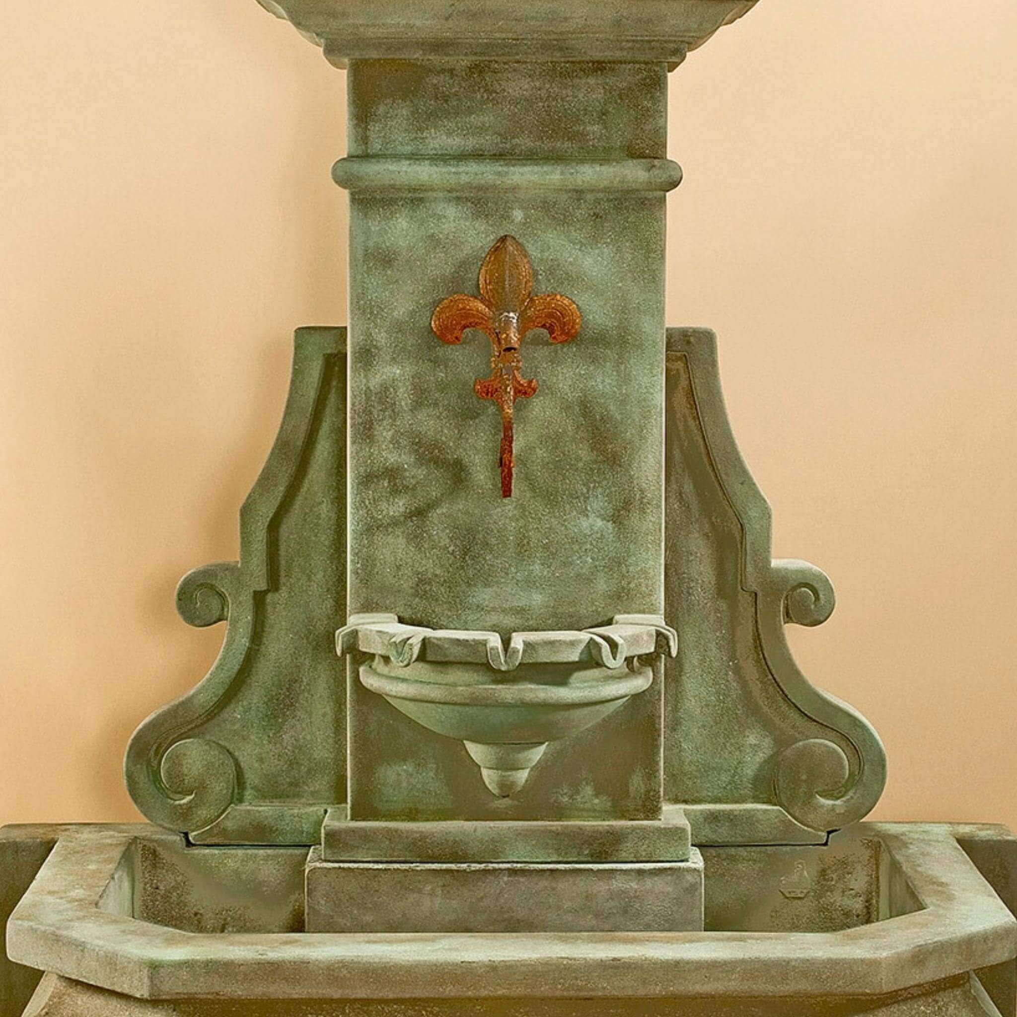 Avignon Concrete Wall Fountain - Giannini Garden Ornaments