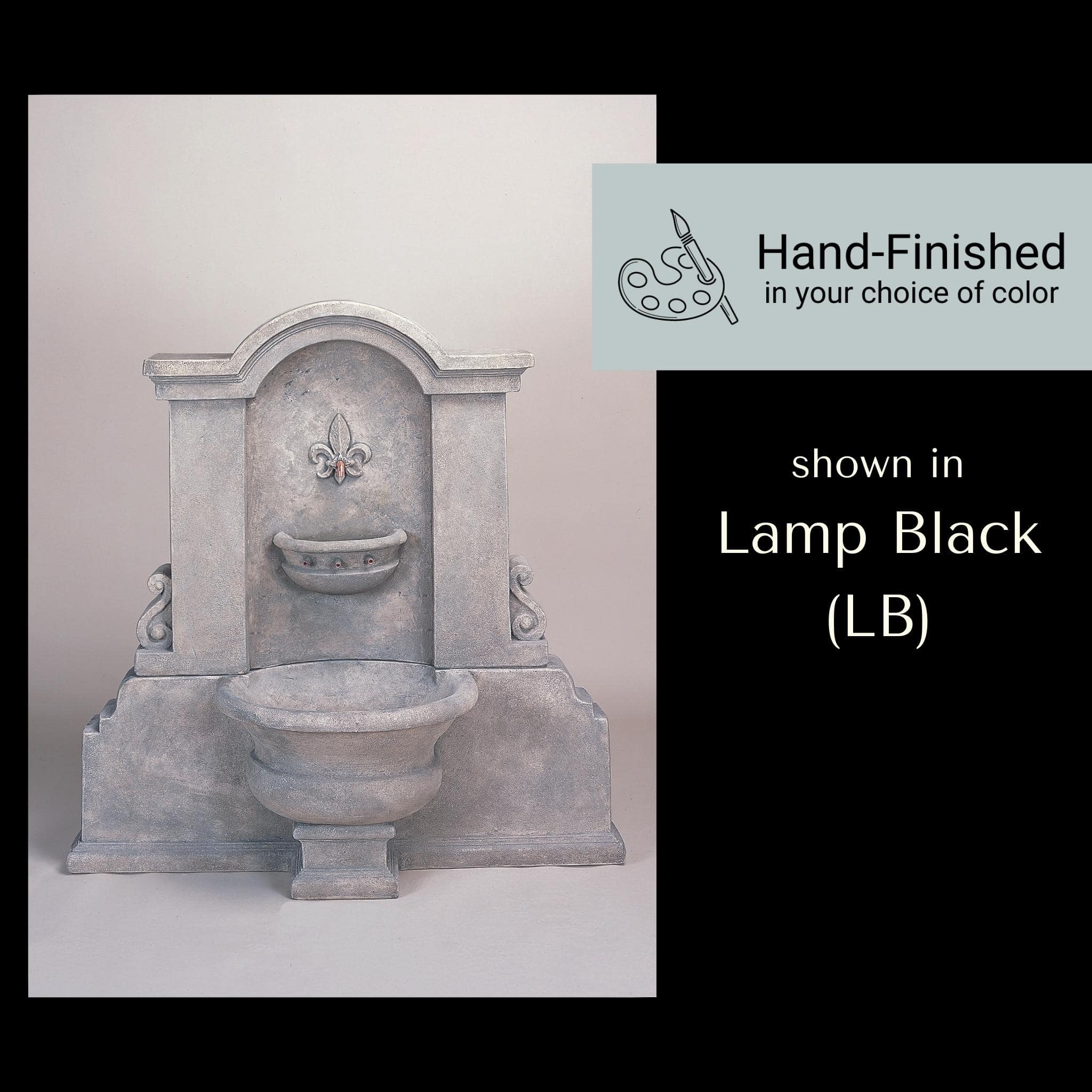 Flaminia Concrete Wall Fountain - Thumbnail 3