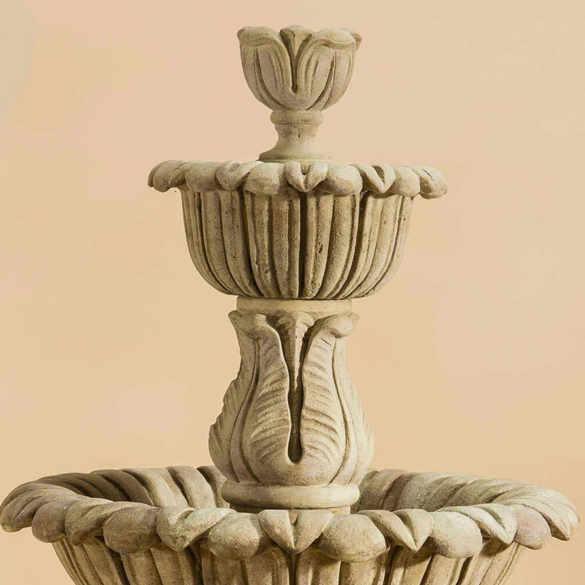 Calanthia 2-Tier Concrete Fountain - Giannini #1683