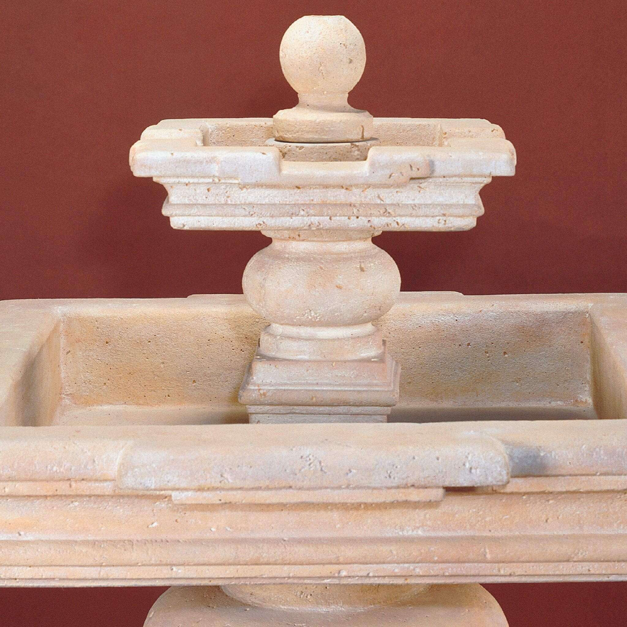 Fontana Quadra 2-Tier Concrete Fountain - Giannini #1080